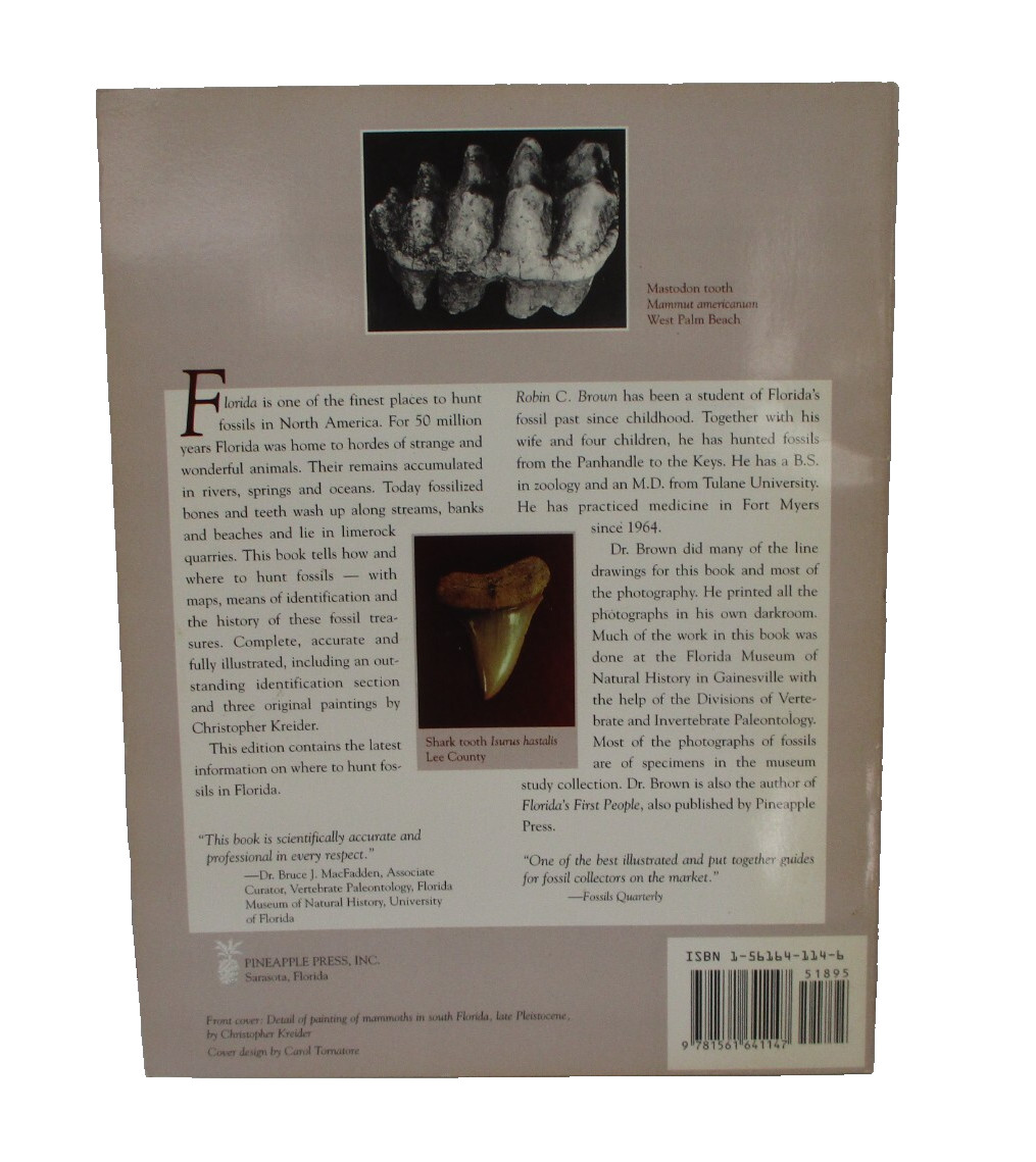 Florida’s Fossils by Brown Guide to Location, Identification and Enjoyment book