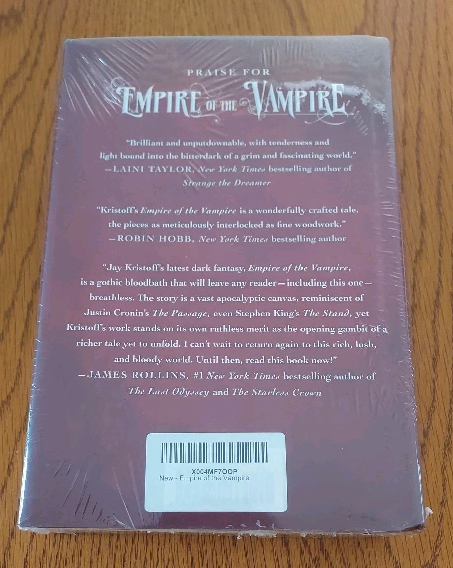 SIGNED*Empire of the Vampire by Jay Kristoff*BARNES & NOBLE EXCLUSIVE/NEW SEALED