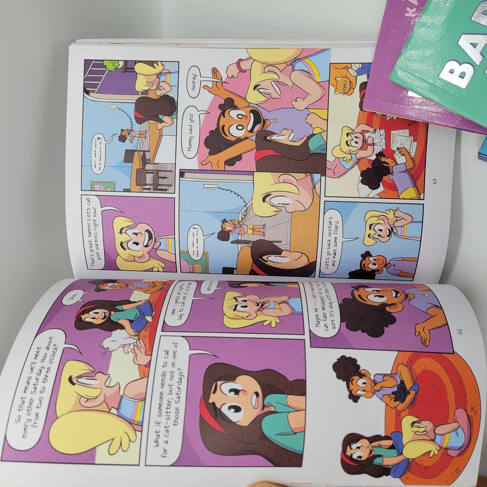 Lot of 5 Paperback Books THE BABY SITTER CLUB Full Color 4 / 2 / 3 / 8/ 1