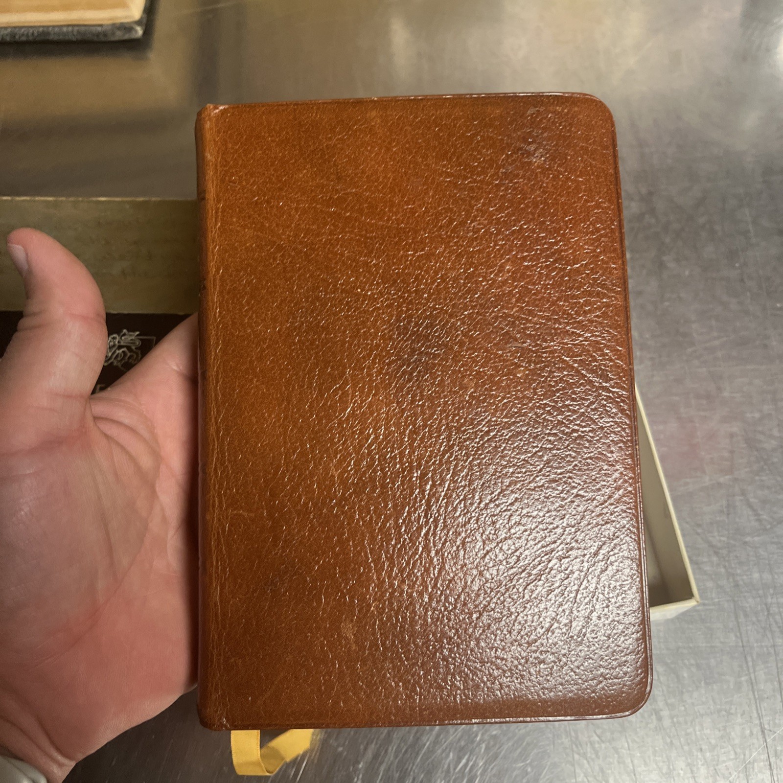 Cambridge Bible KJV Cameo Red Letter 23k Gold Edges 78xrl Saddle Brown