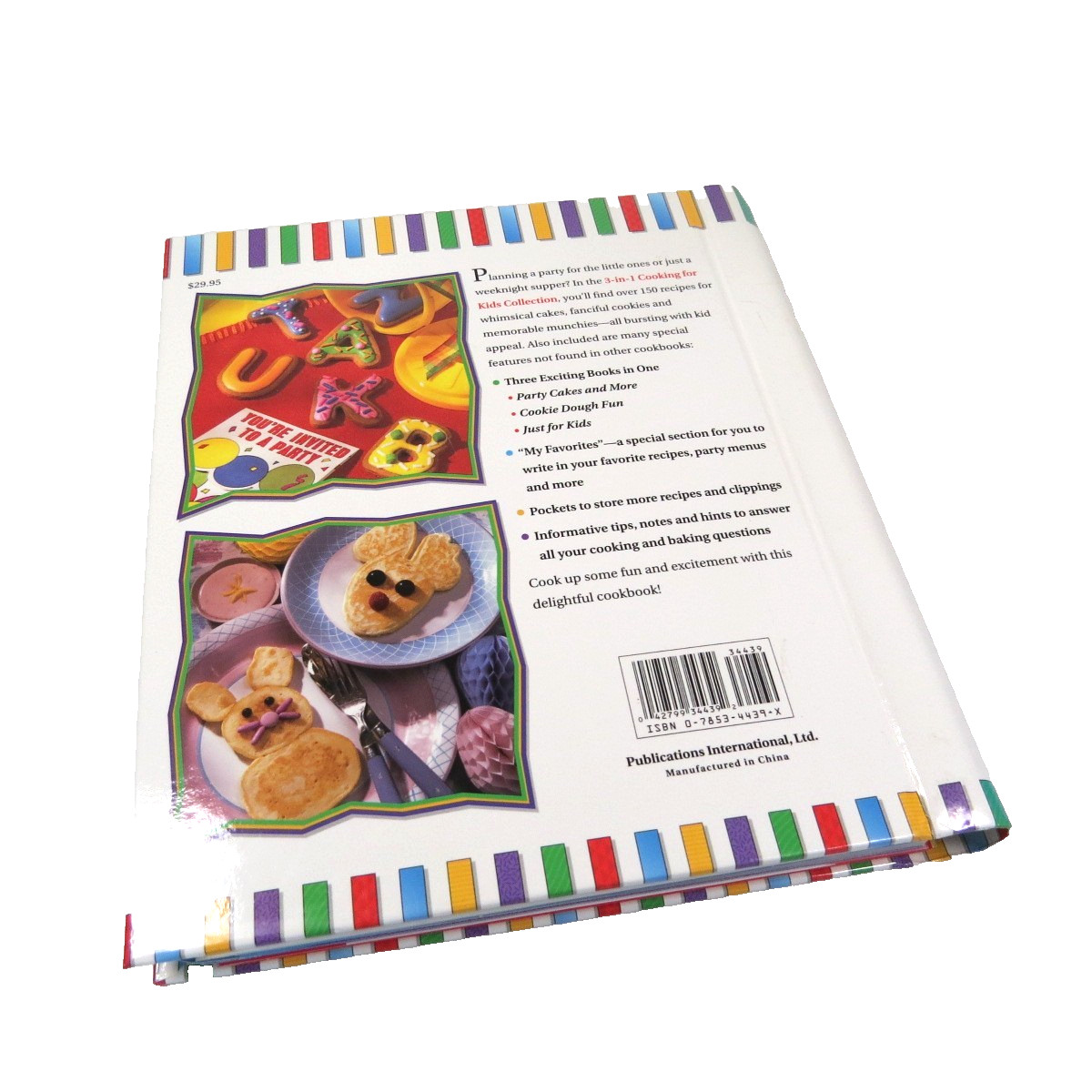 Cooking for Kids Collection/3 cookbooks in 1 fun easy colorful family homeschool