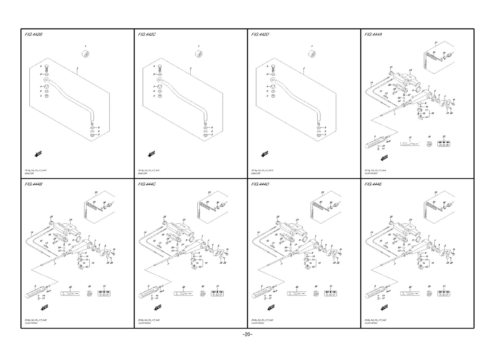 SUZUKI PARTS DF25A DF30A PARTS CATALOGUE – STEEL WIRE BOUND – PROTECTIVE COVERS