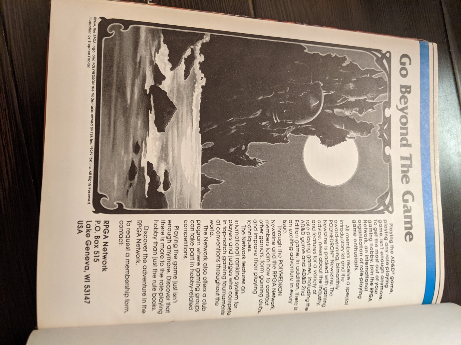 Advanced Dungeons & Dragons Player’s Handbook #2101 2nd Edition 1989 Hardcopy