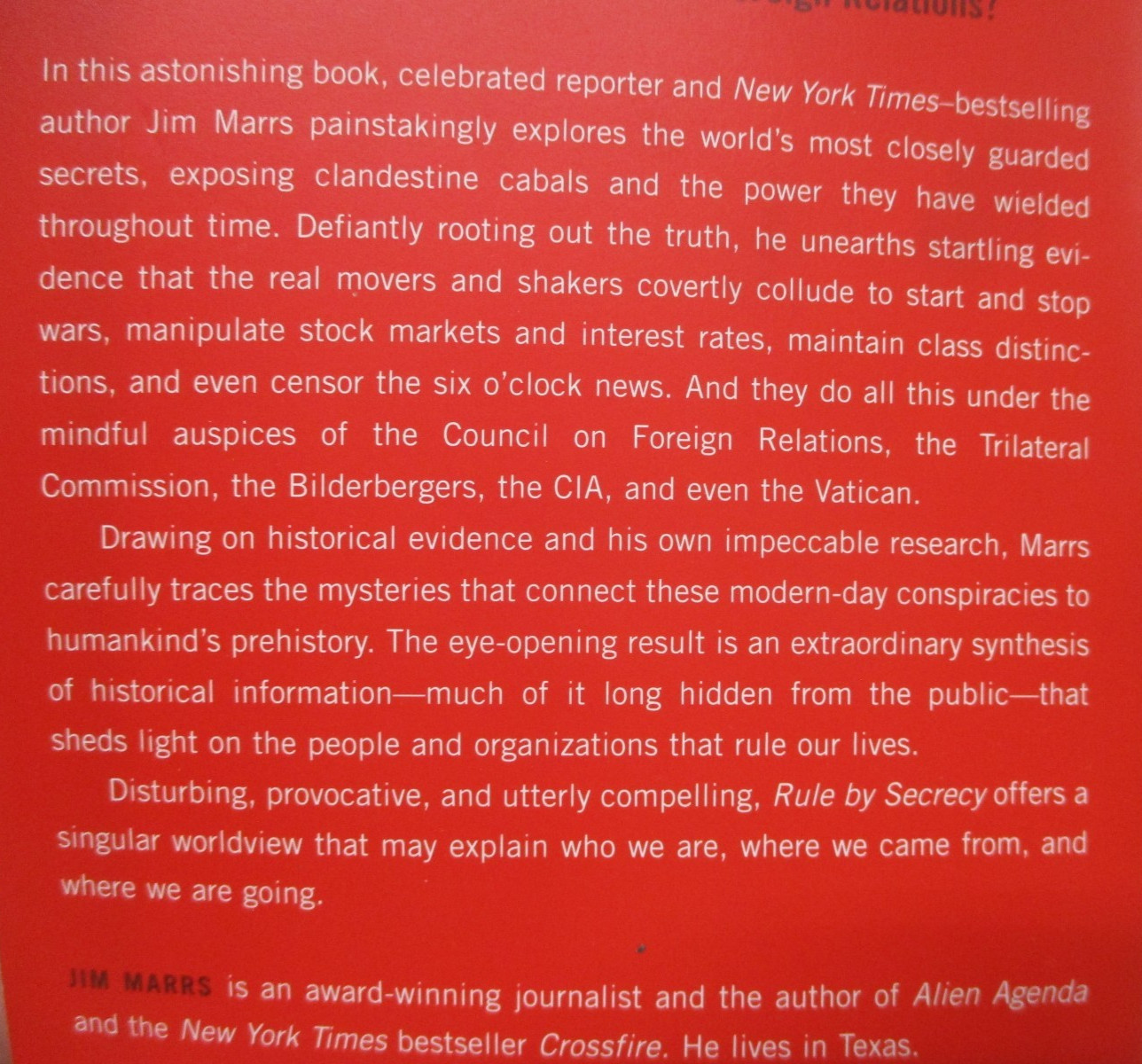 Rule by Secrecy by Jim Marrs PB Trilateral Commission, Freemasons, Pyramids
