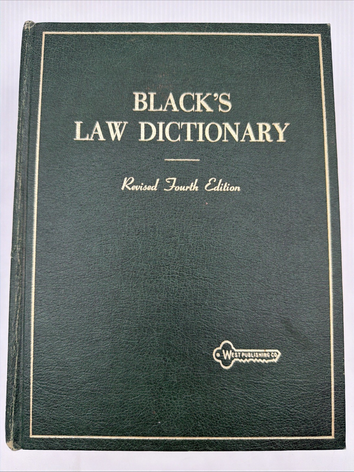 Black’s Law Dictionary Revised Fourth Edition 1975 Henry Campbell Black Reprint