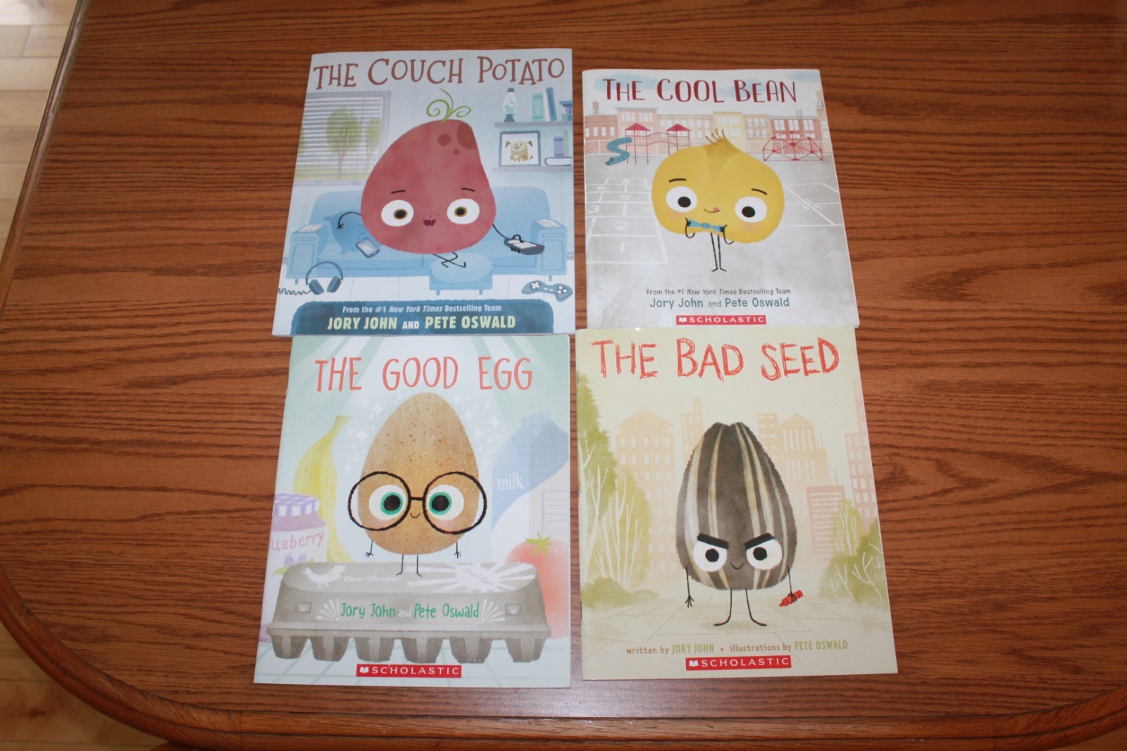 4 Jory John Picture Book Lot Egg Seed Bean Potato