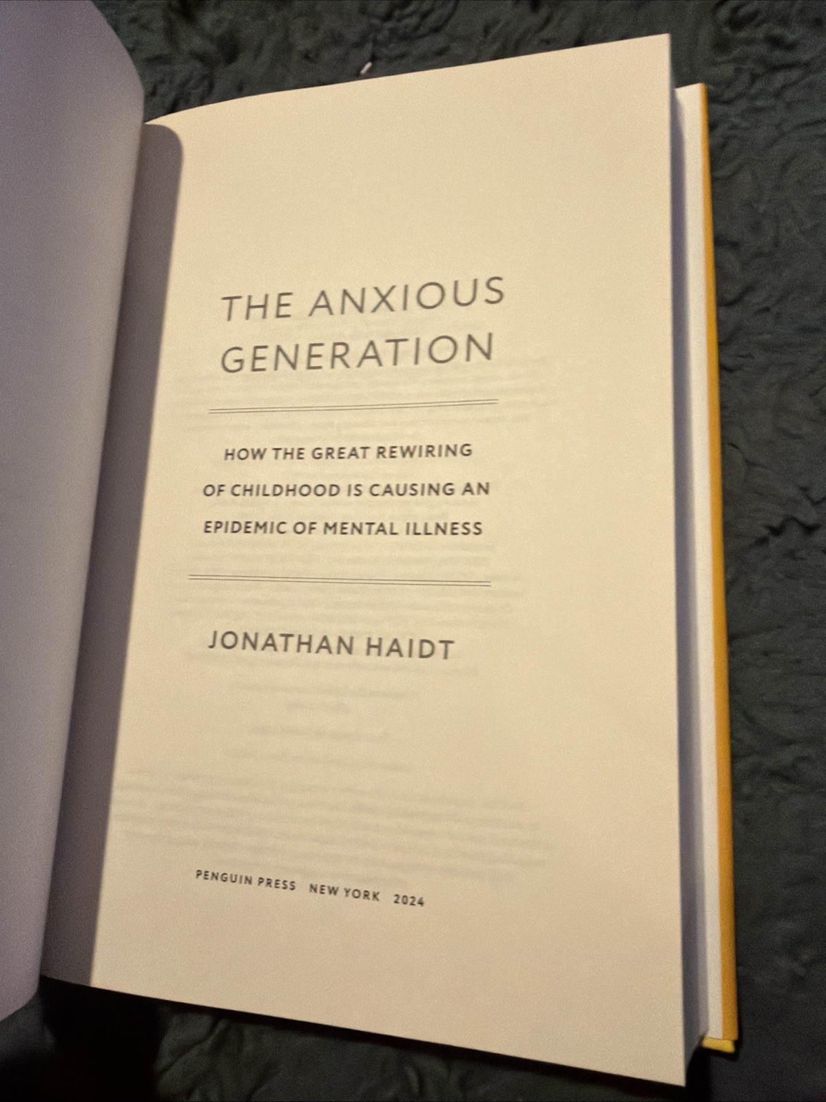 The Anxious Generation: How the Great Rewiring of Childhood Is Causing an C-69