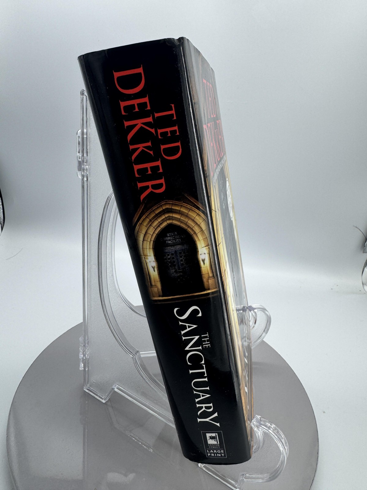 Ted Dekker Lot 2 Hardcover Books The Sanctuary Large Print + Priest’s Graveyard