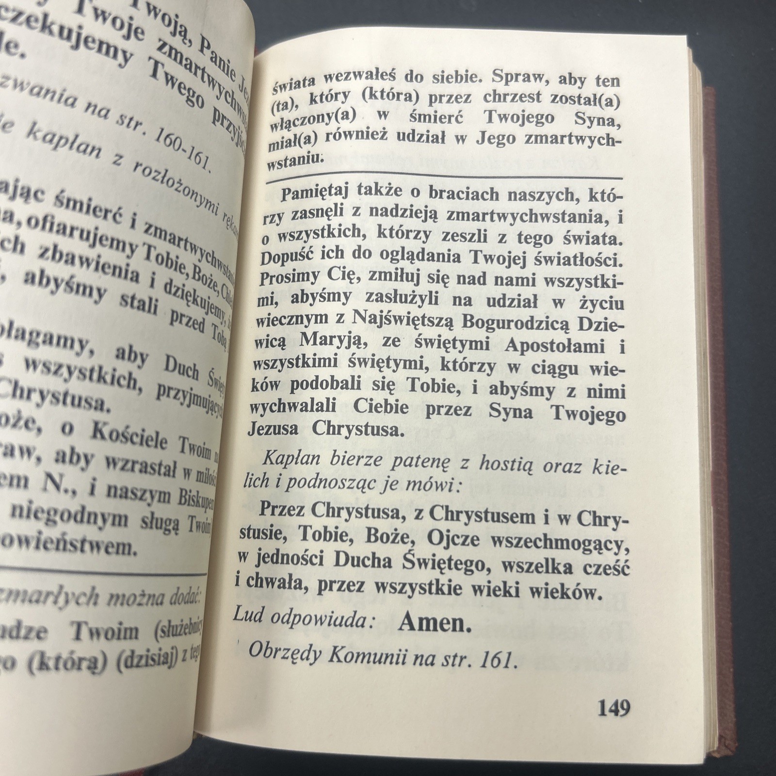 Mszal Lacinsko-Polski 1974 Latin Polish Missal for Priests Roman Catholic Mass