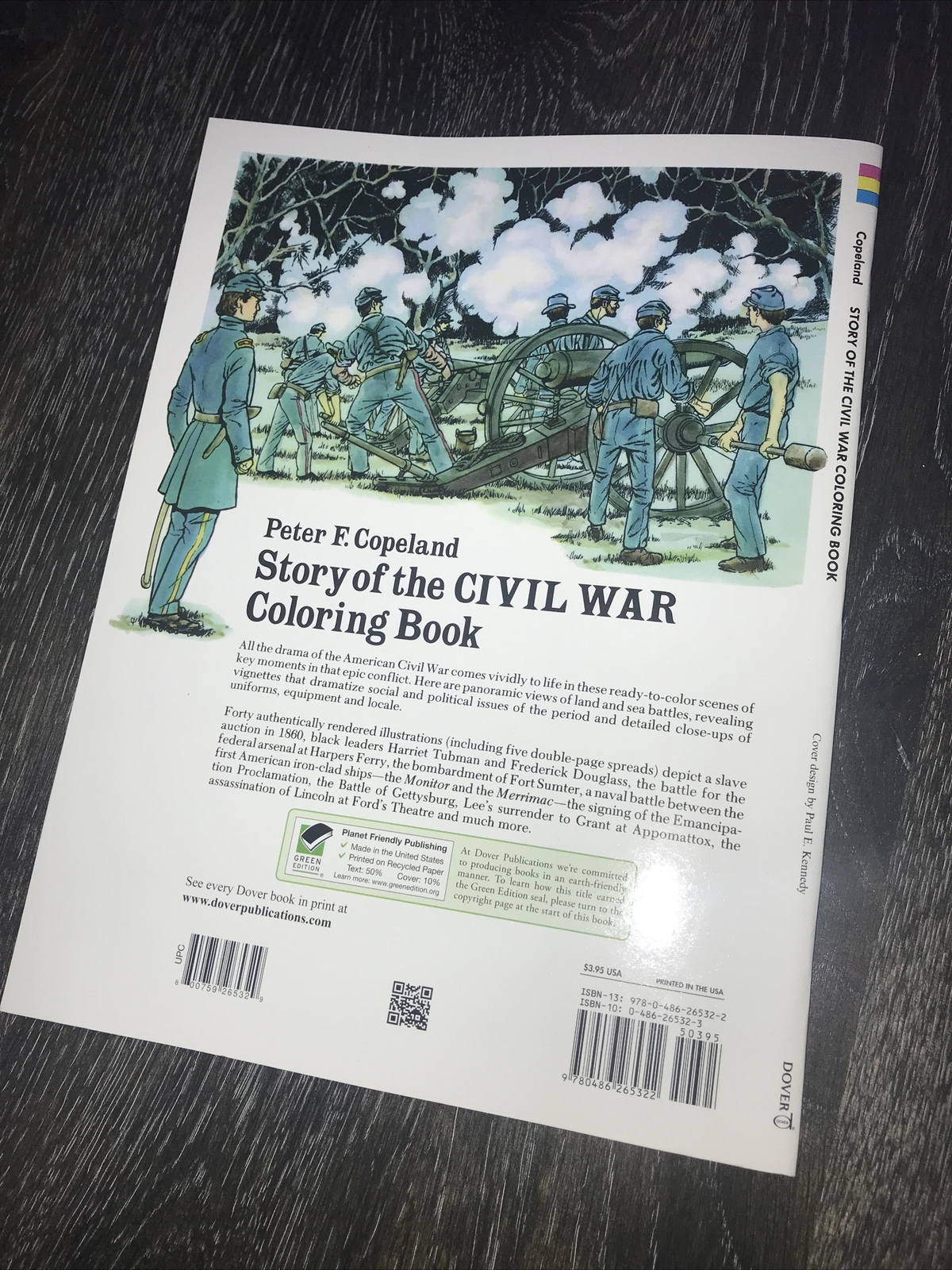 3 NEW DOVER COLORING BOOKS Days Of The Dinosaur, Endangered Animals & Civil War