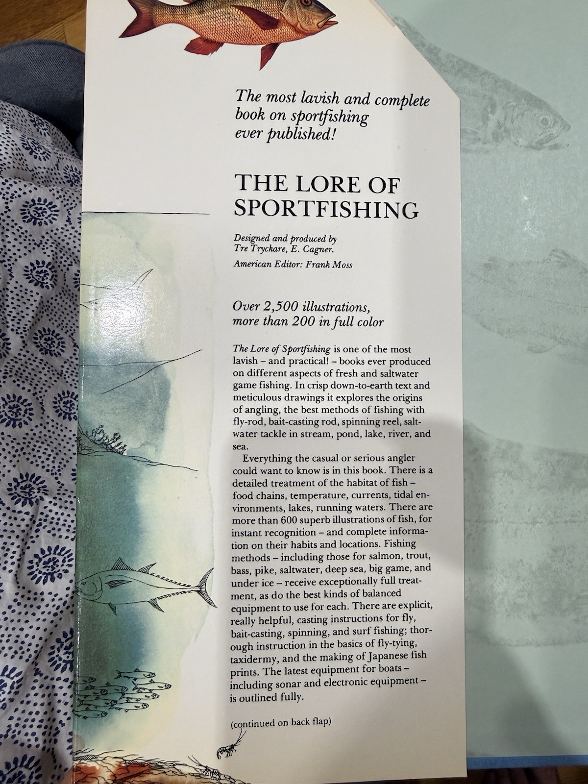 The Lore of Sportfishing HC Crown Publishers Tre Tryckare E Cagner Illustrated