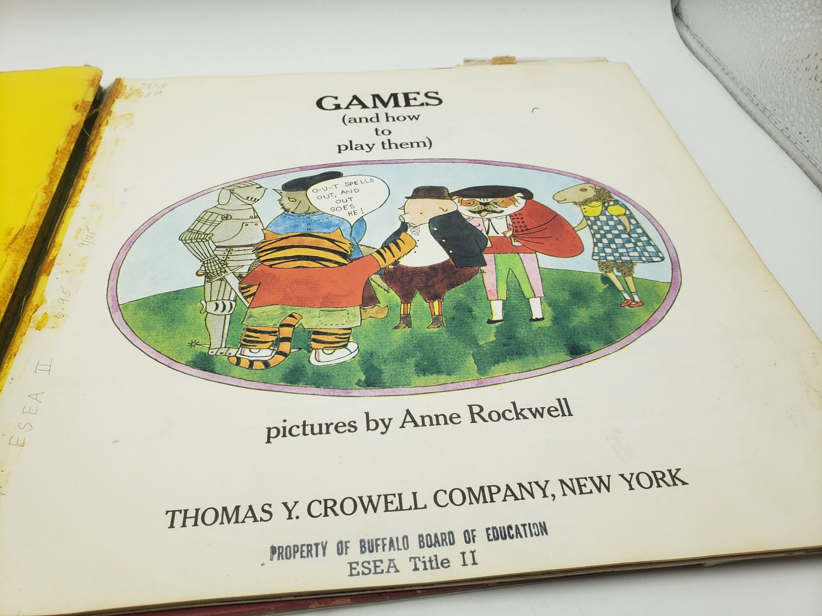 Games And How To Play Them Hardback Book Anne Rockwell Vintage