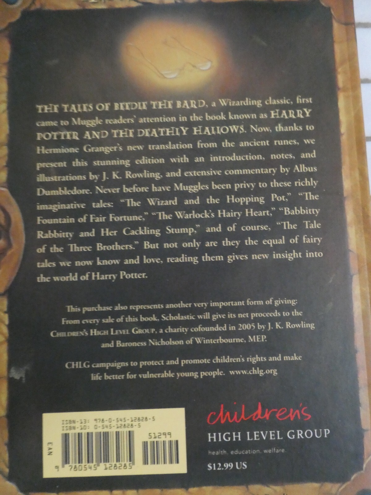 The Tales of Beedle the Bard !st Ed by J. K. Rowling (2008) 111 pages H/c