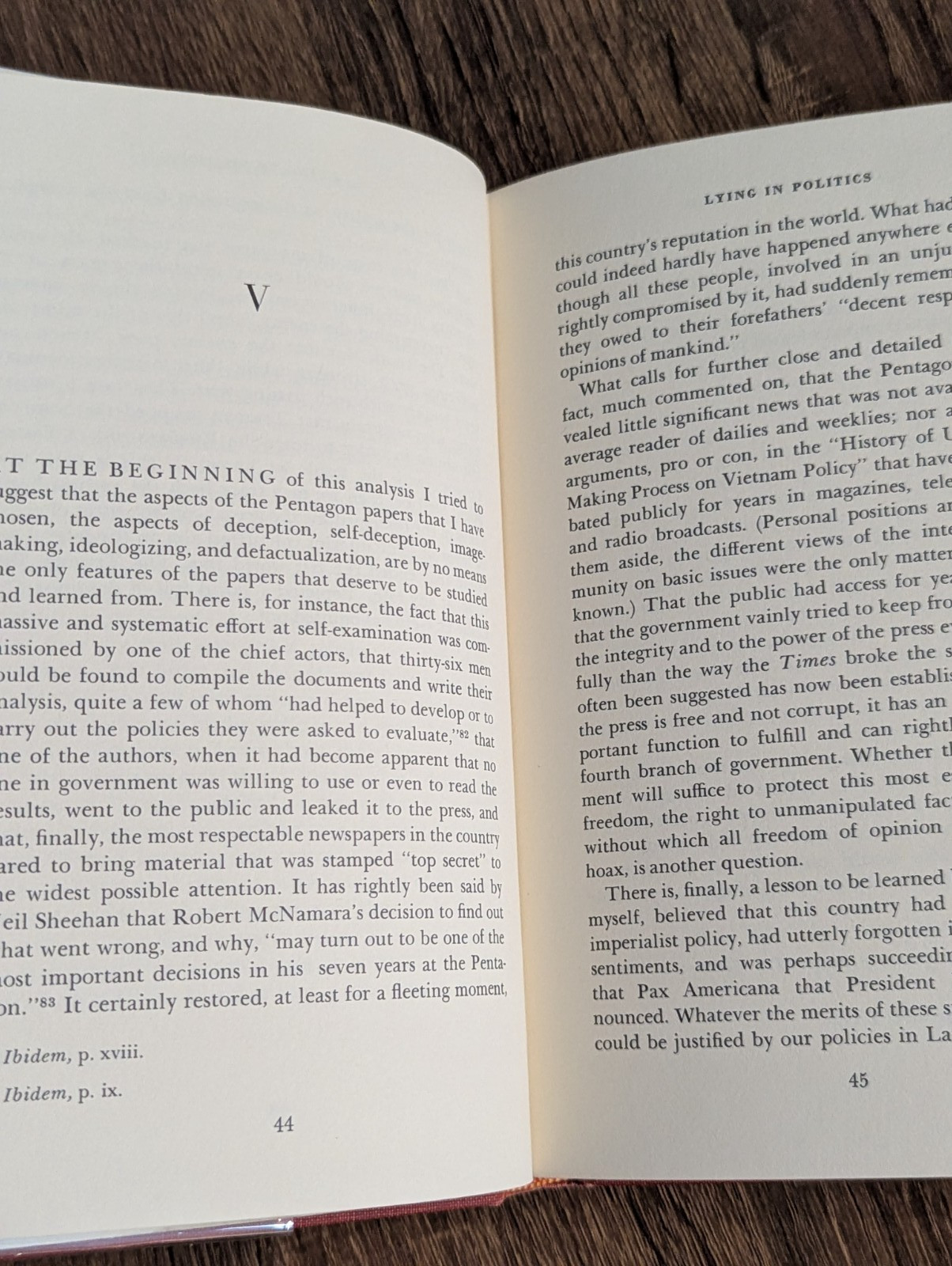 Hannah Arendt Crises of the Republic Harcourt 1972 Hardcover 1st ed 2nd printing