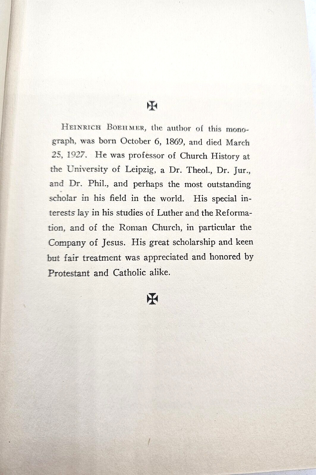 The Jesuits An Historical Study Heinrich Boehmer 1928 Strodach Hardcover