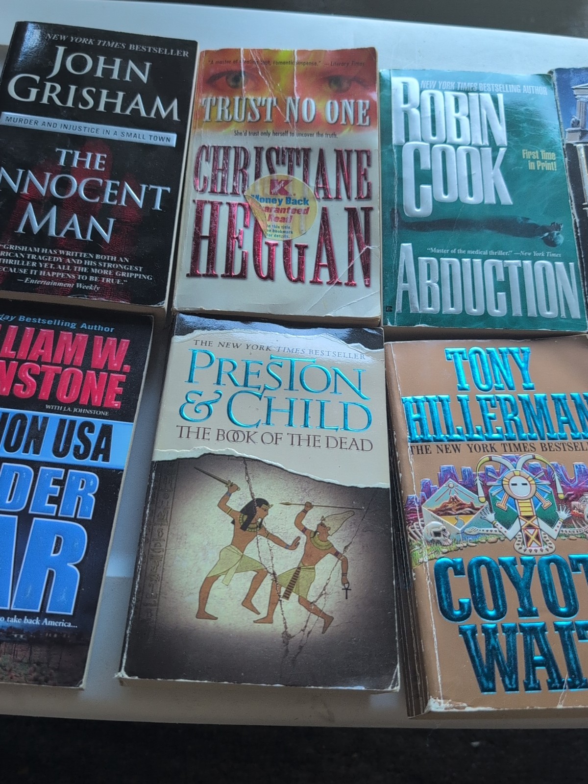 Lot of 8 Mystery/Crime/Thriller/Suspense Paperbacks Random Mix of Books Nice