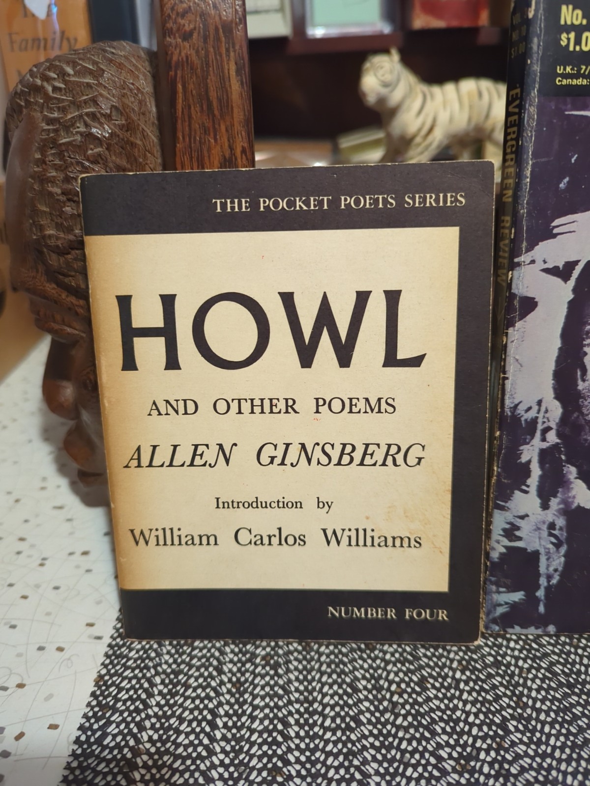 Allen Ginsberg Lot Howl 4th Printing & Evergreen Review #10 Notes Recording Howl