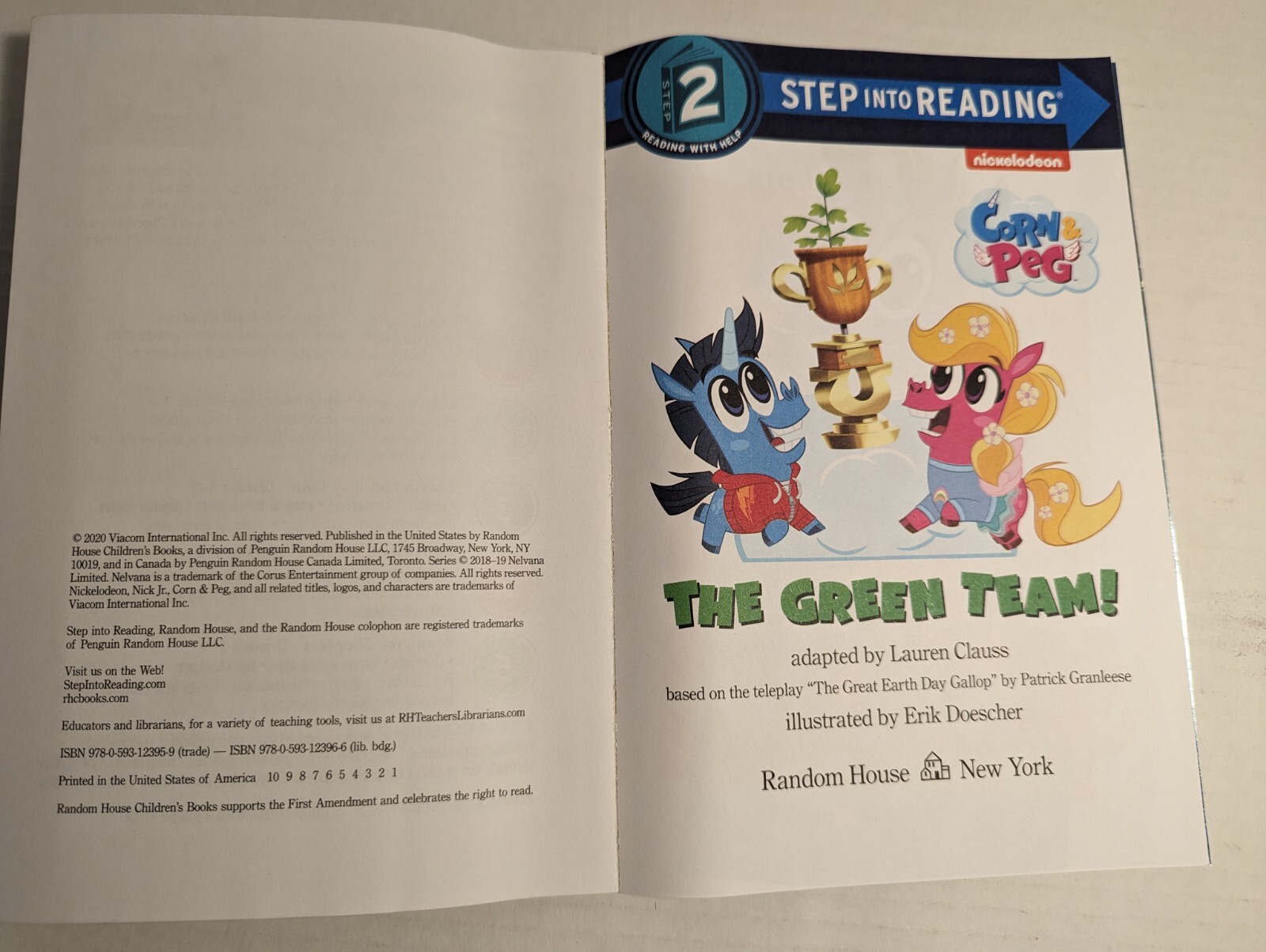 Step into Reading Ser.: The Green Team! (Corn and Peg) by Lauren Clauss…