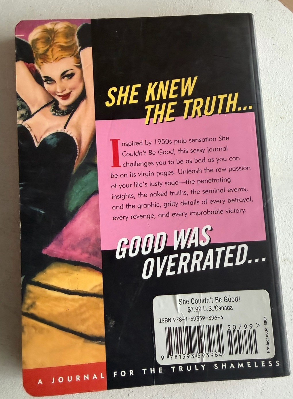 She Couldn’t Be Good Pulp Journal by Peter Pauper Press