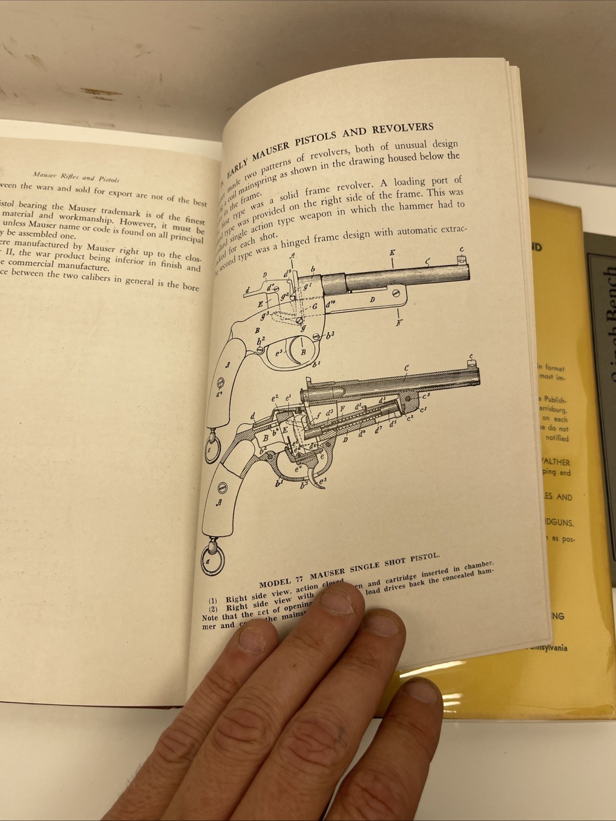 Mauser Rifles and Pistols – by W.H.B. Smith 1st Edition Printing 1946