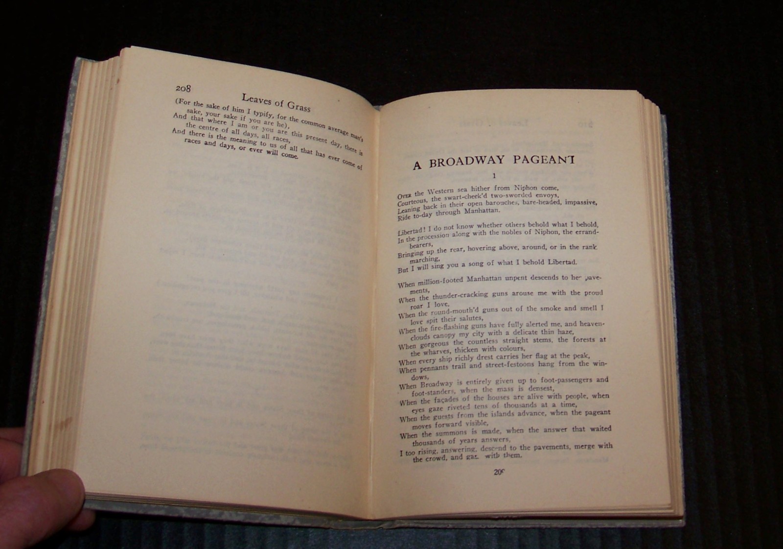 Walt Whitman 3 Book Lot: Leaves of Grass 1921 / Leaves…(Facsimile), West Hills