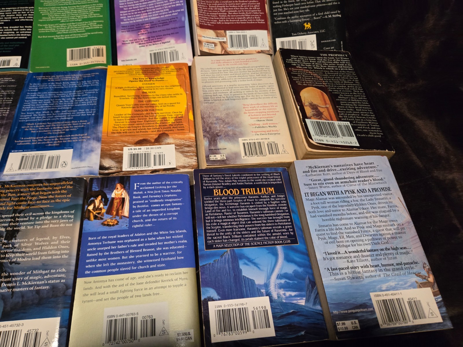 Large Lot of 20 Fantasy Paperback Books-MISC Authors-Mark Lawrence/Carol Berg +