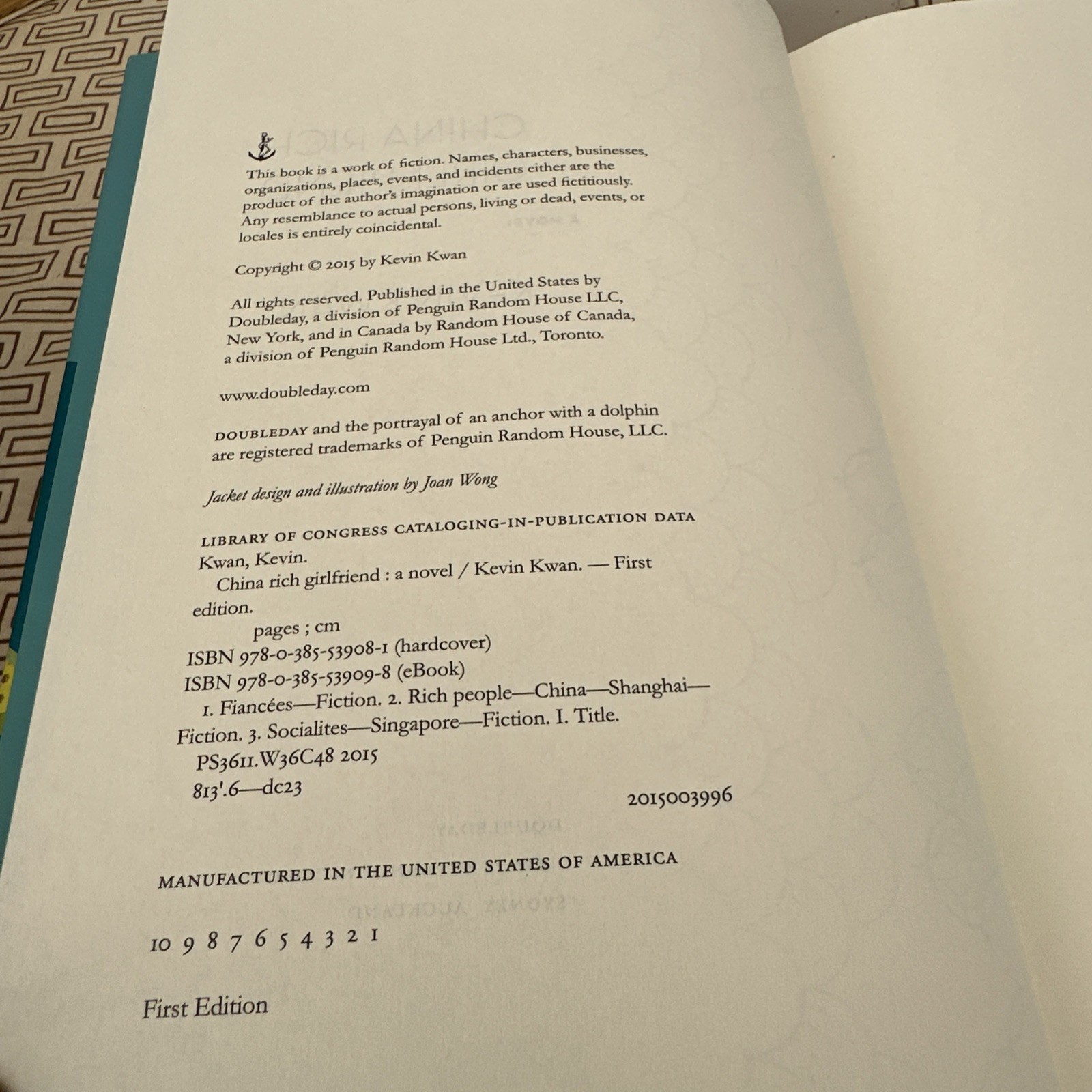 China Rich Girlfriend Líes And Weddings And Sex And Vanity Novel by Kwan, Kevin