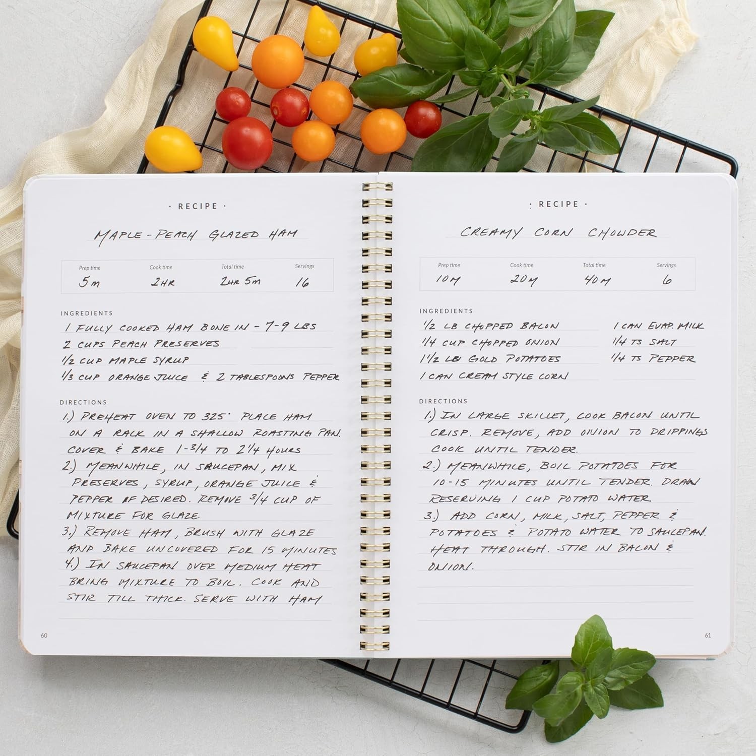 Beige Recipe Organizer – 106 Pages for Cherished Meals & Generational Flavors