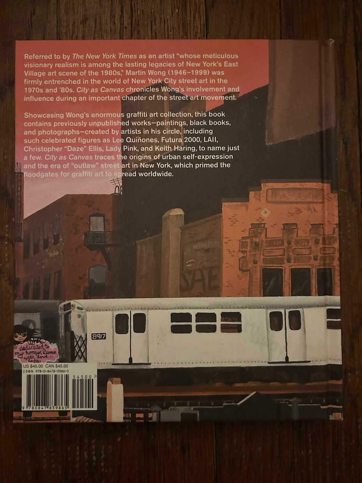 Hardcover Of City As Canvas New York City Graffiti/ The Martin Wong Collection