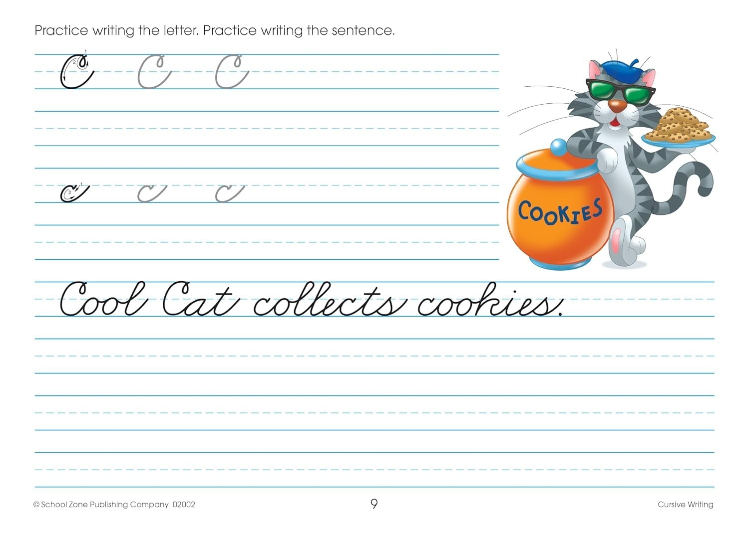 Cursive Workbook Writing Handwriting Practice Tracing Letters Ages 8 to 10
