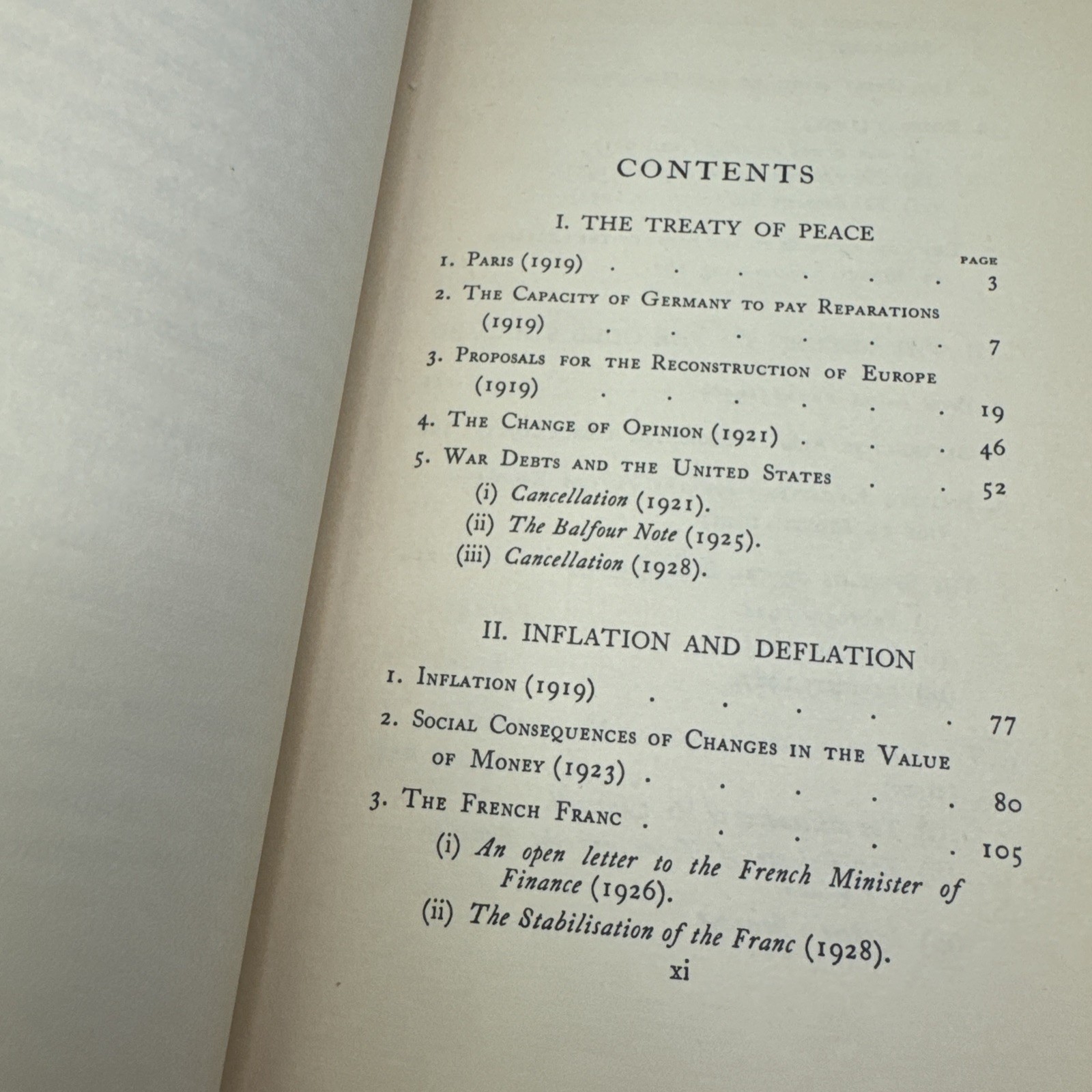 Essays in Persuasion John Maynard Keyes 1932 HC Harcourt Brace and Company