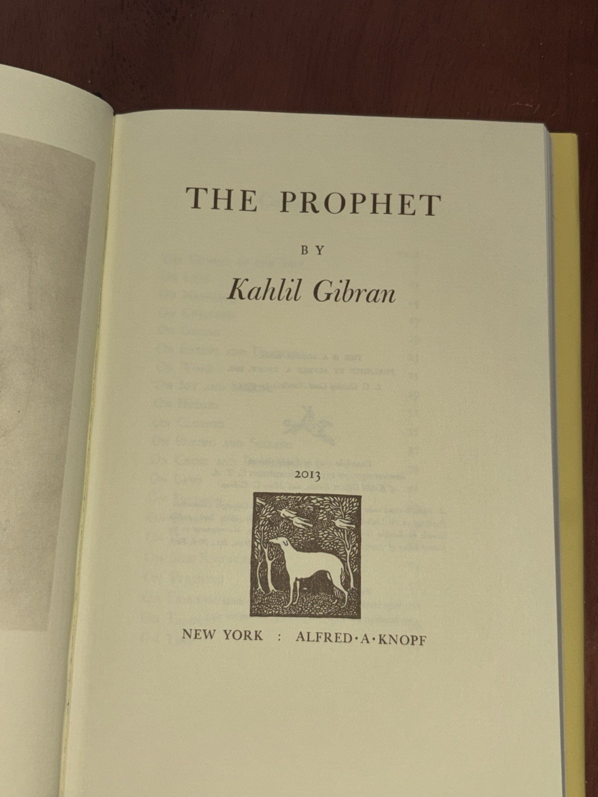 The Prophet (A Borzoi Book) – Hardcover By Kahlil Gibran – GOOD