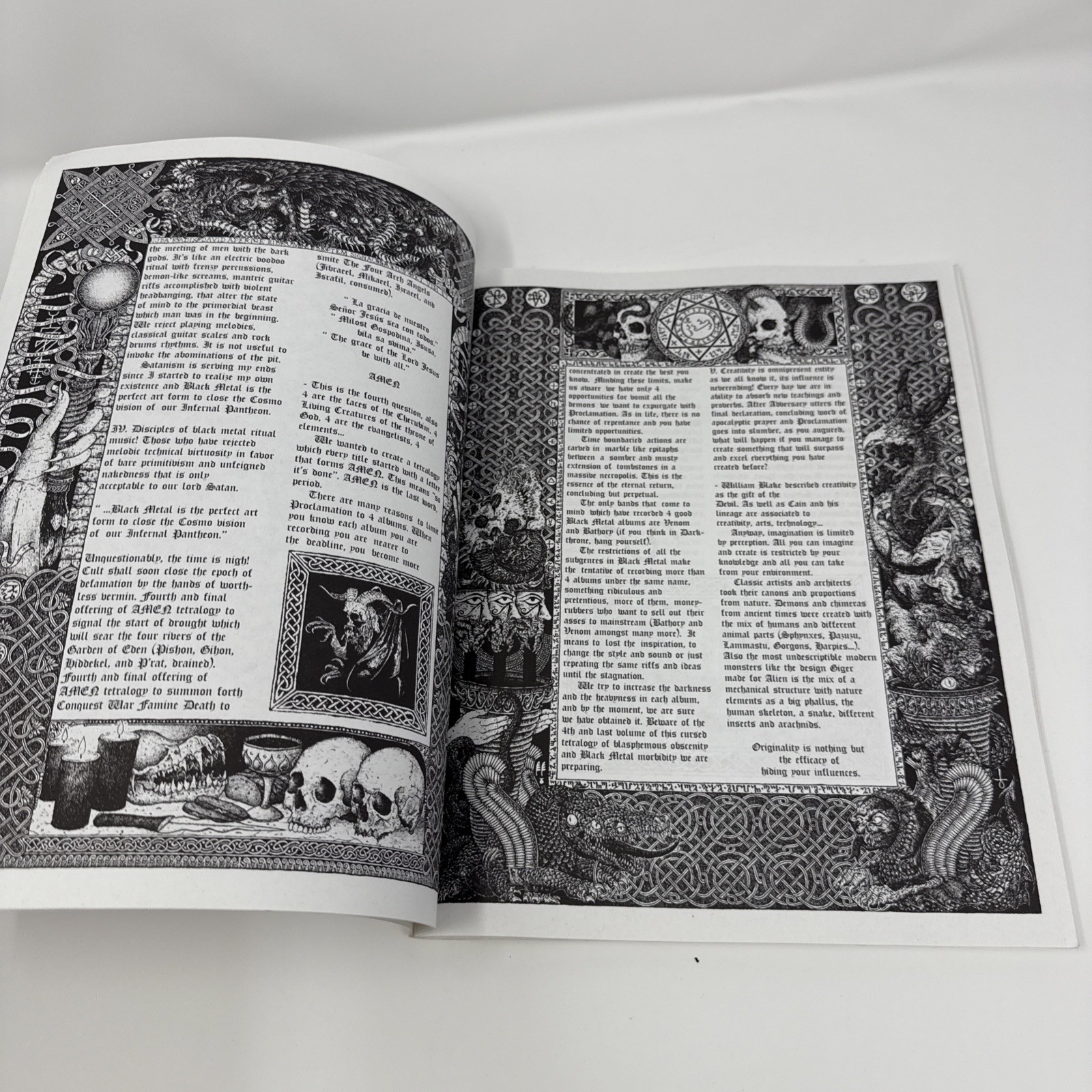 VATRA I SUMPOR Black War Death Metal Occult Satanic Art Zine Book Proclamation