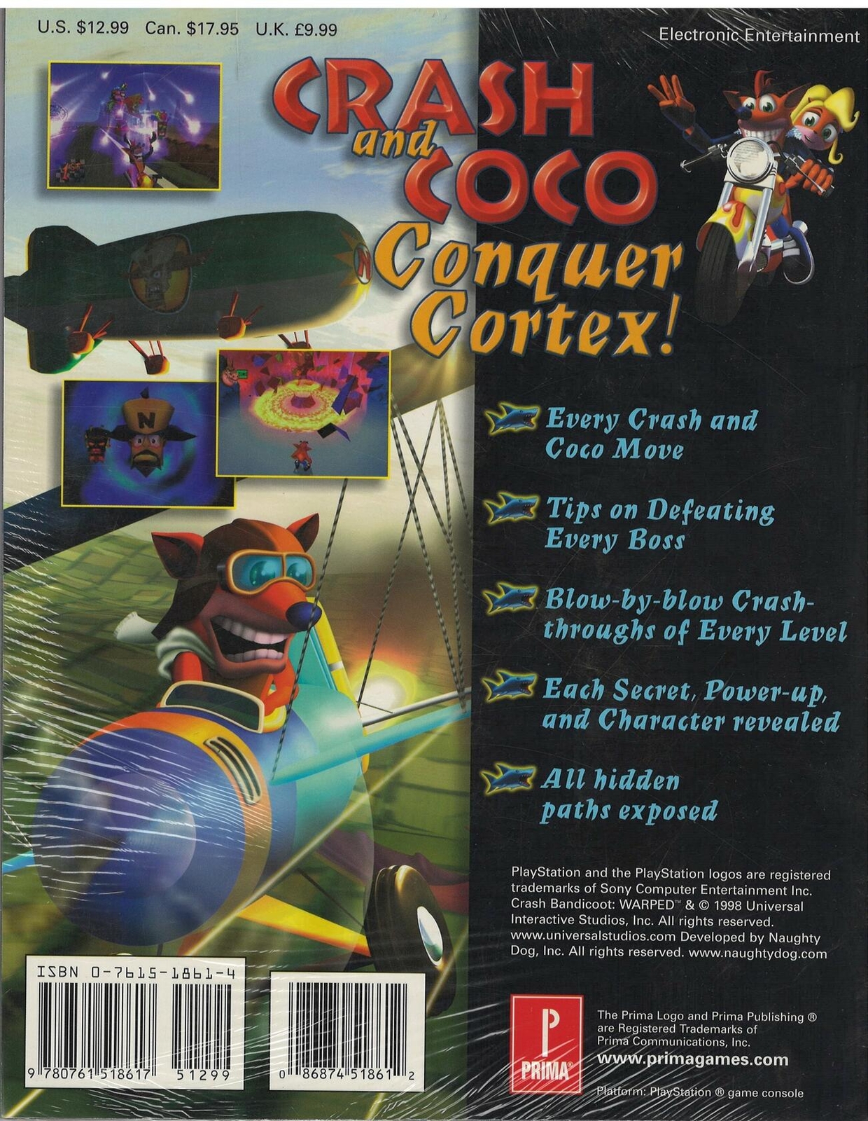 Crash Bandicoot 3: WARPED (Prima’s Official Strategy Guide)