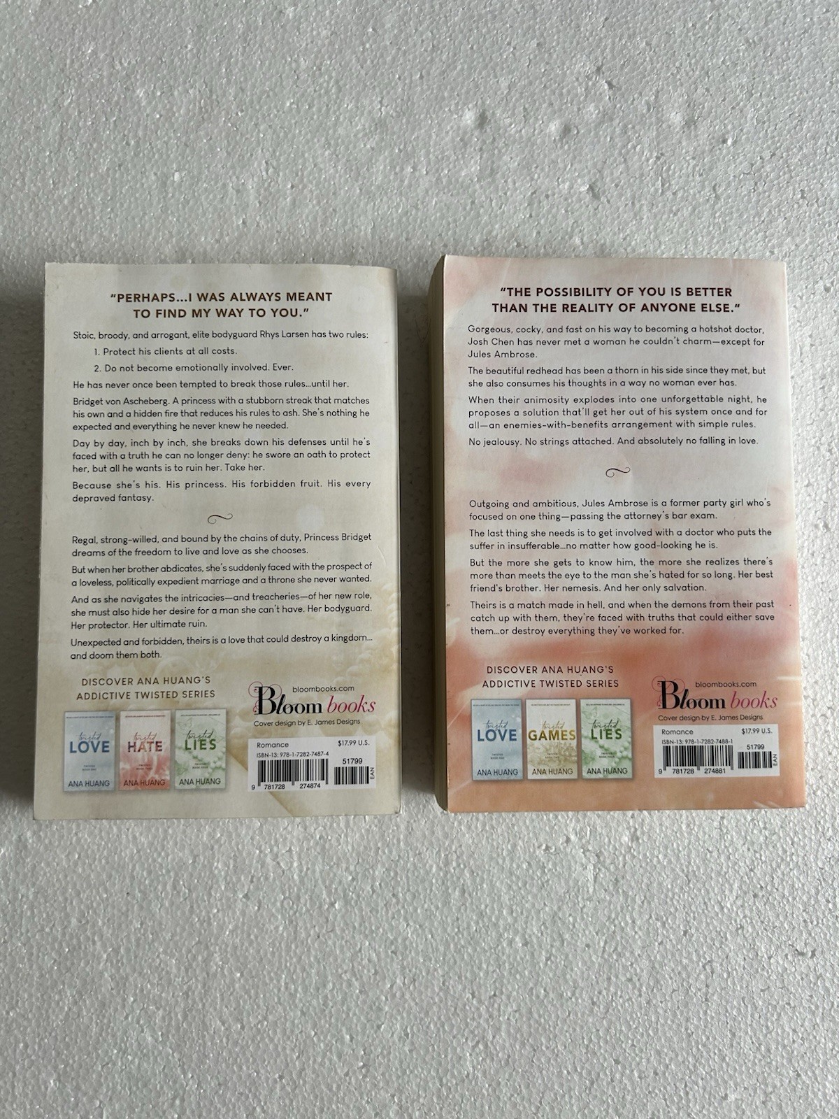 Twisted Series Anna Huang Paperback Twisted Two Book Lot Games, Hate PB