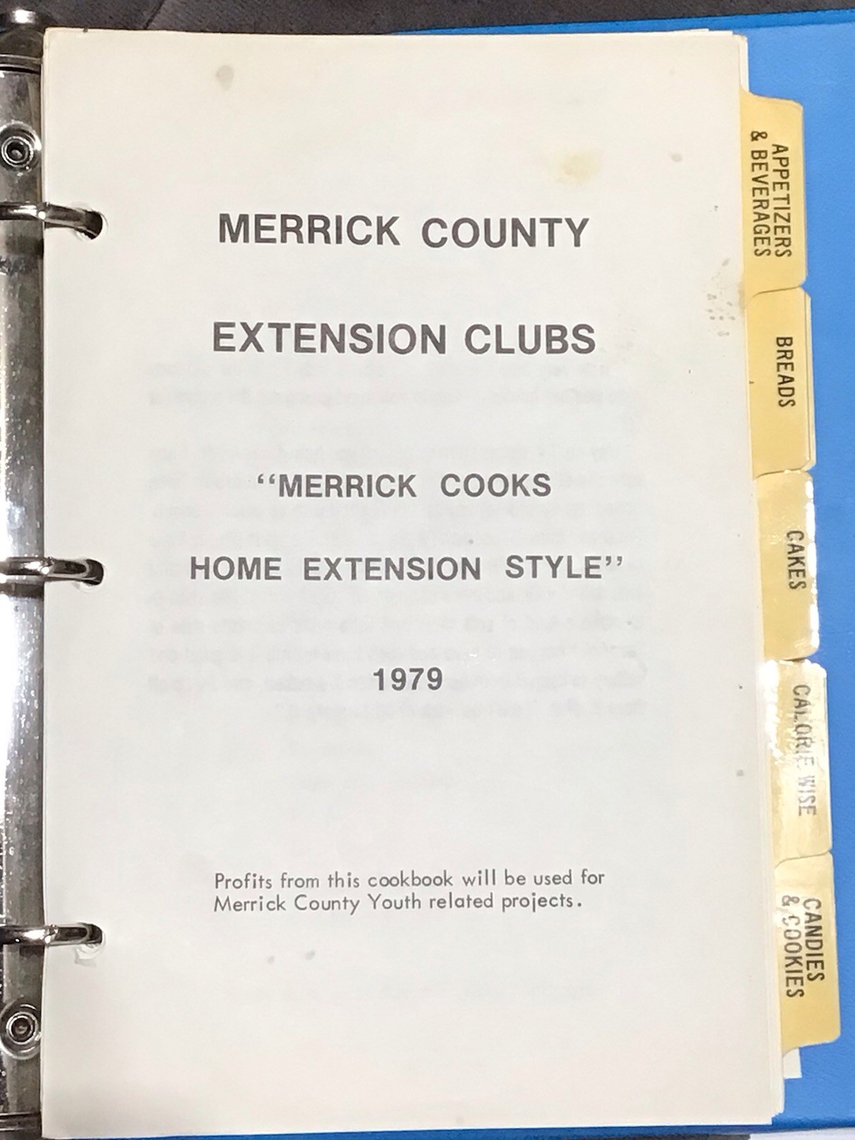 Merrick County Cooks Extension Clubs Cookbook Nebraska 1979 164 Pages