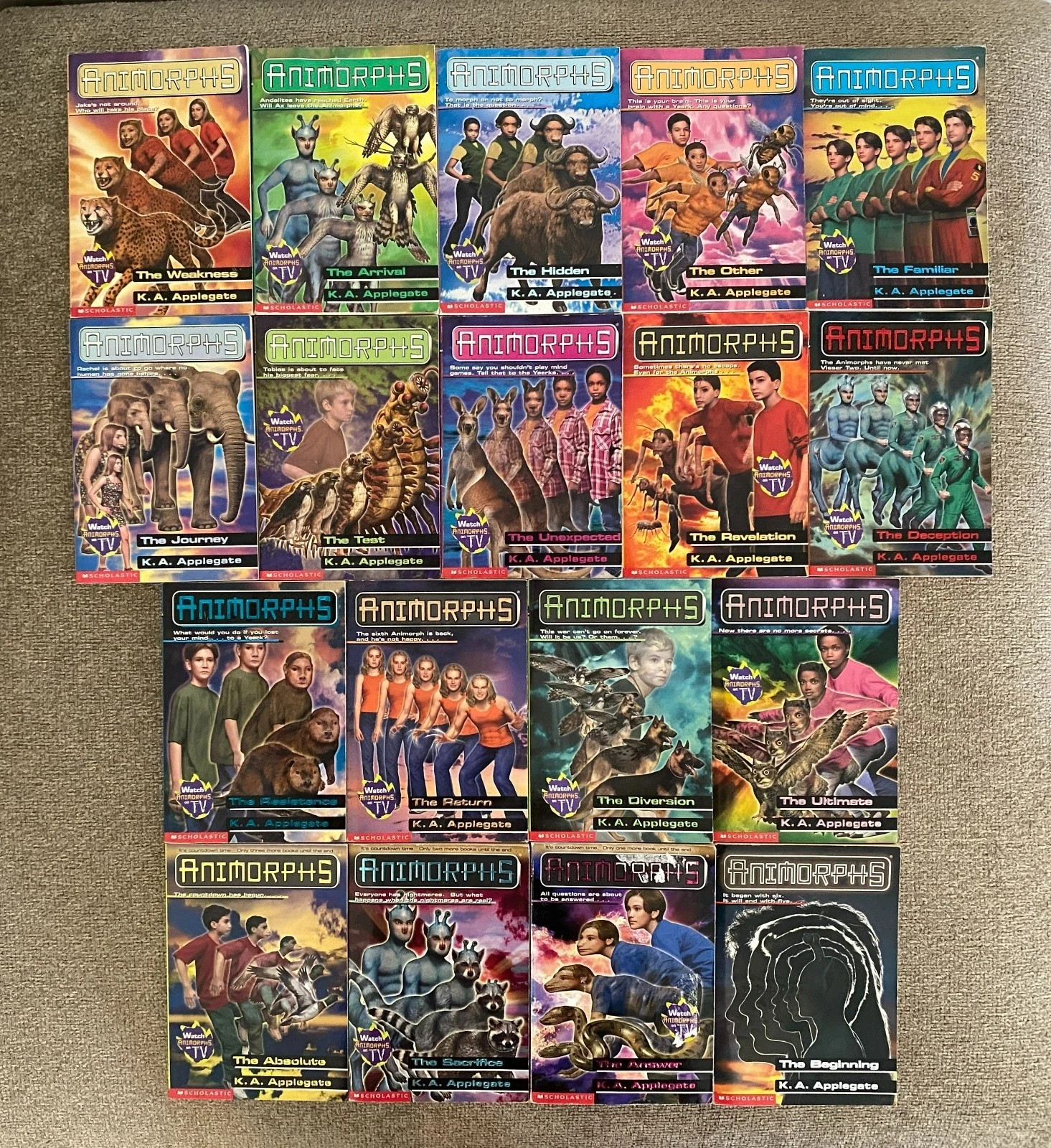 Animorphs Complete Series Lot Set of 65 Books 1-54 + 11 KA Applegate Megamorphs