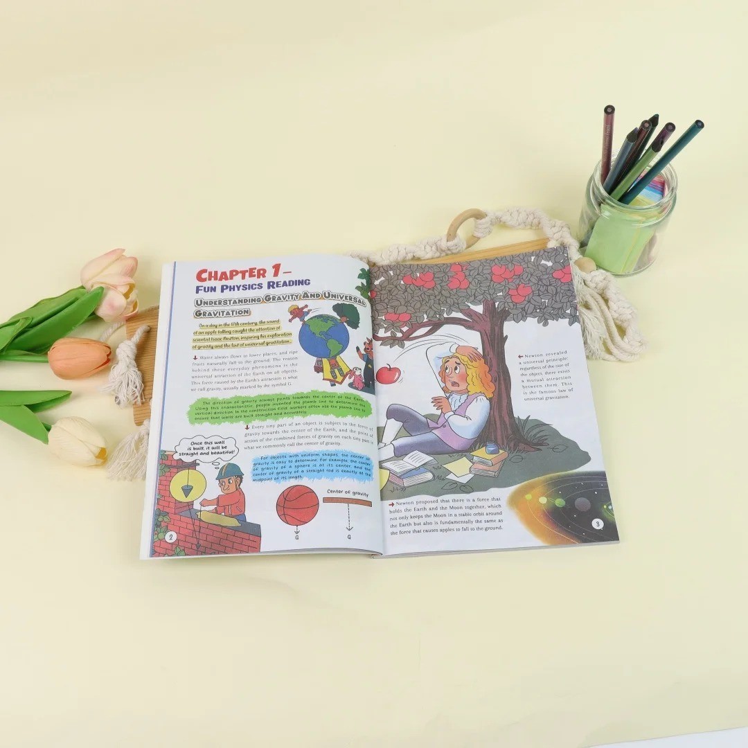Physics & Chemistry Comic Science Book for Kids – Fun STEM Learning Gift