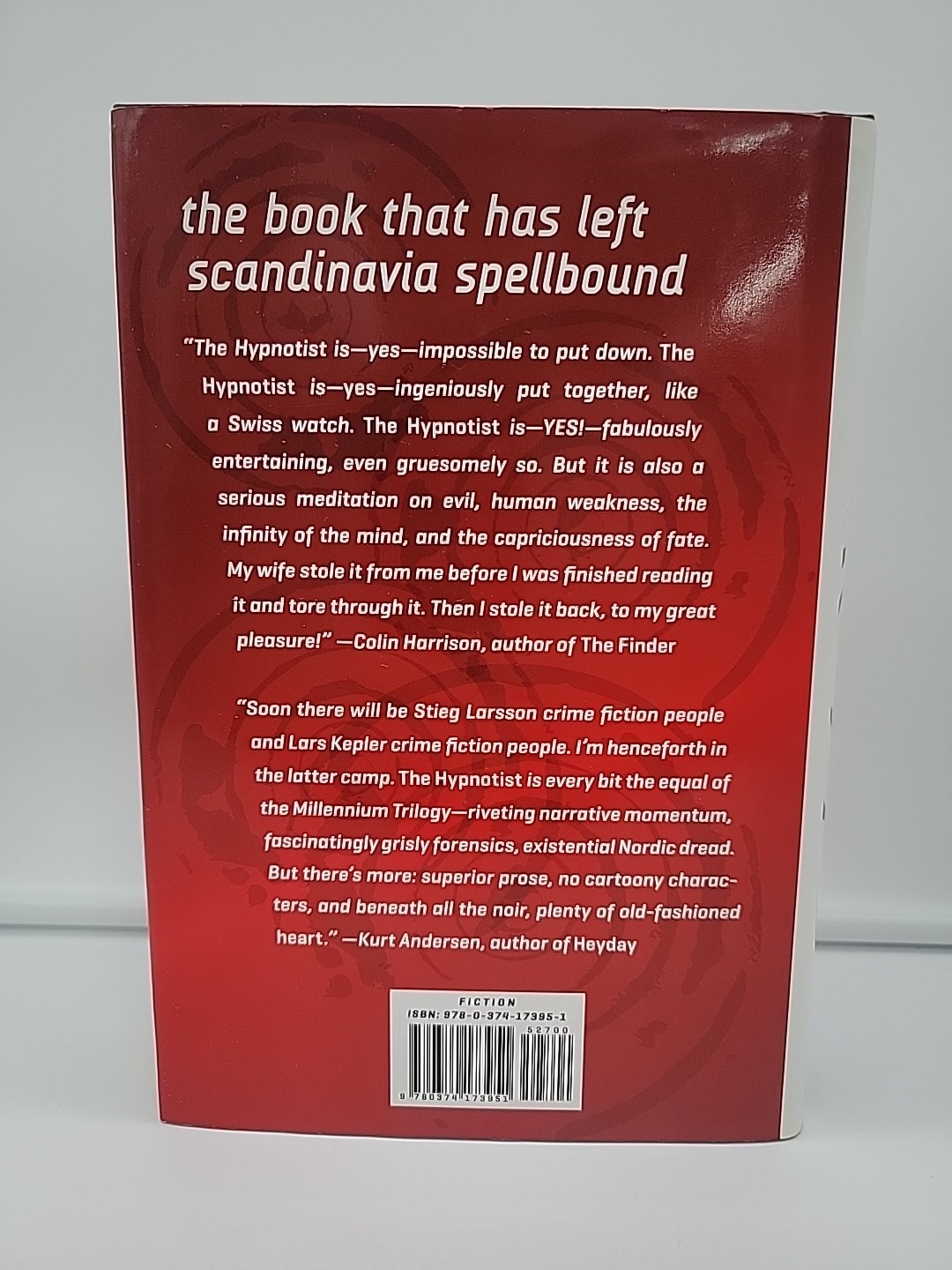 The Hypnotist: A Novel by Lars Kepler Detective Murder Mystery 1st American Edit