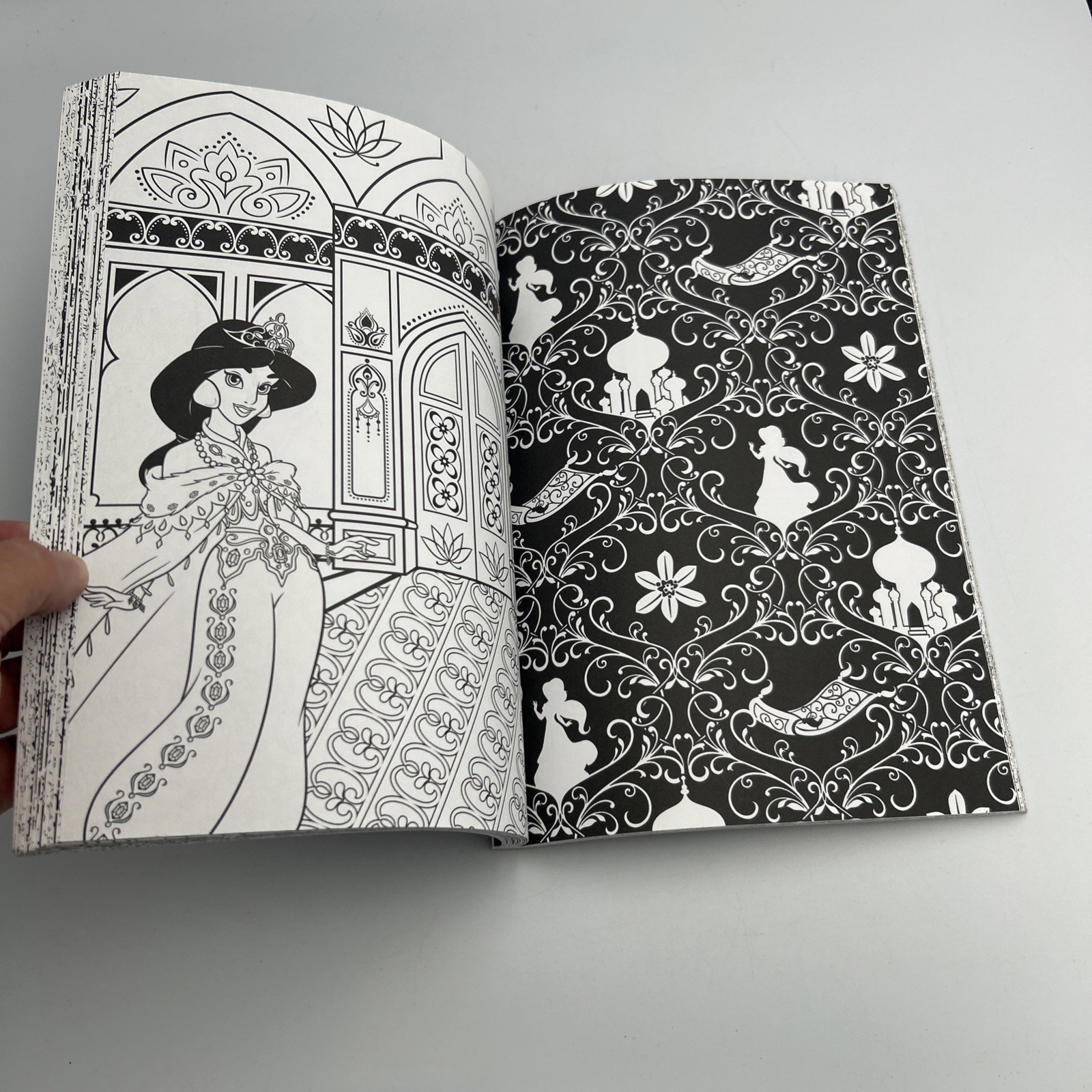 Lot of 5 Adult / Teen Coloring Books Disney Patterns – Mostly Unused See Pics