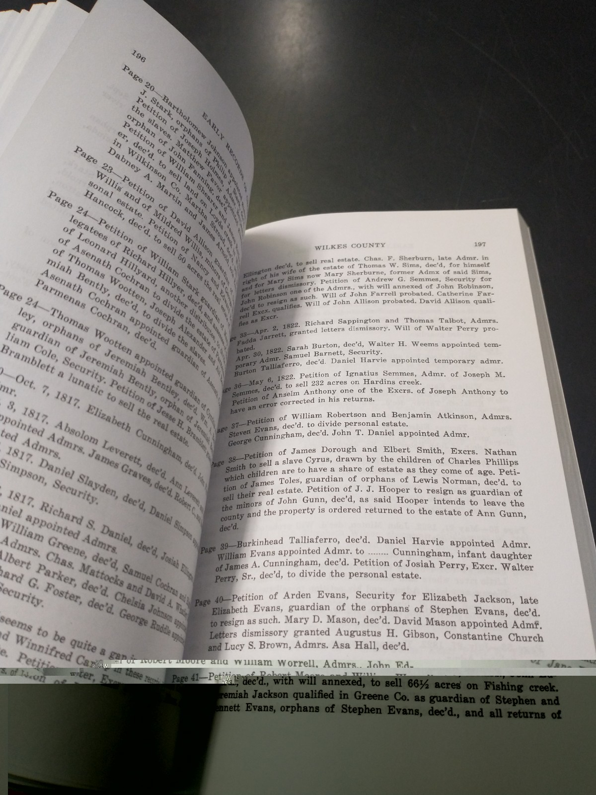 Early Records of Georgia Volume I 1 Wilkes County Grace Gillam Davidson 2011 pb