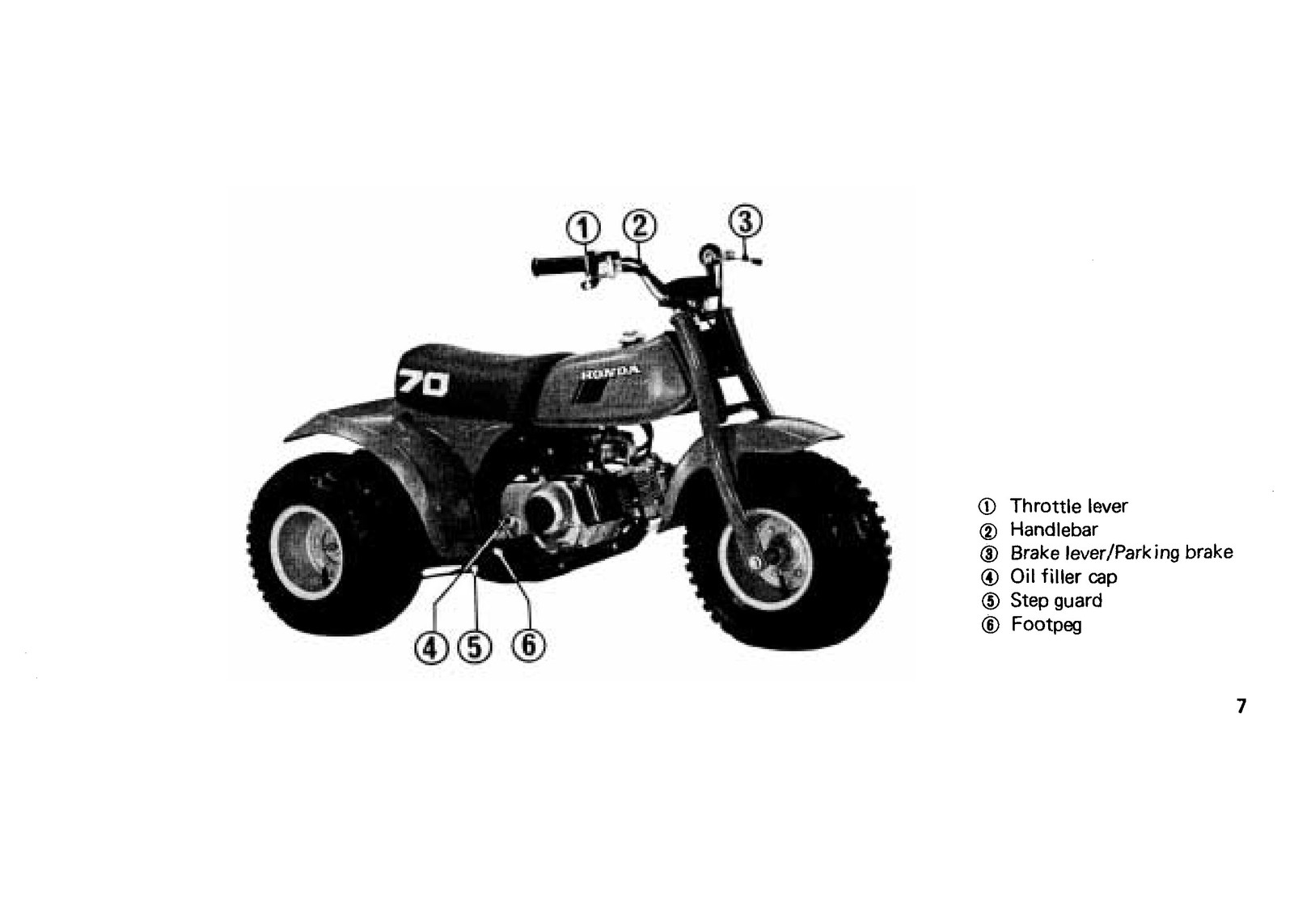 HONDA ATC70 All-Terrain Cycle Owners Manual 1985 – WIRE BOUND – TOUGH COVERS