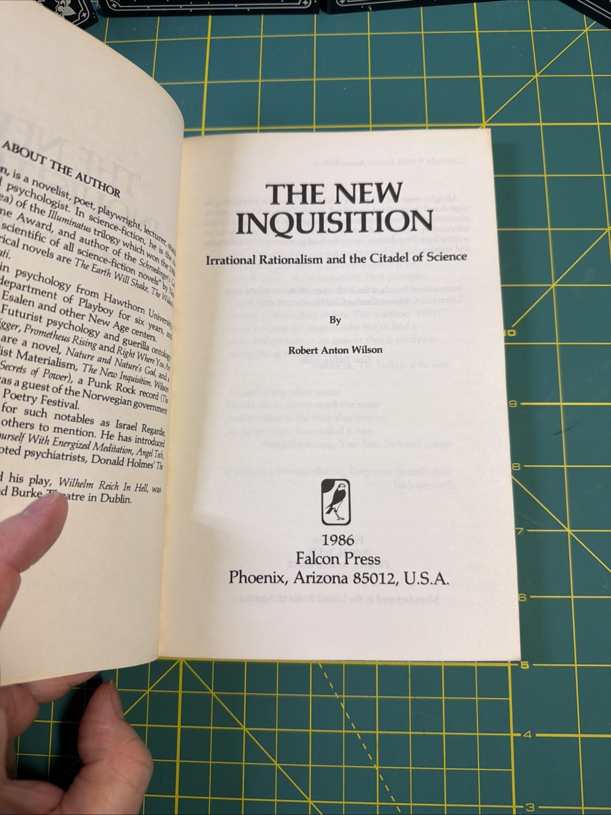New Inquisition Robert Anton Wilson 1986 1st Falcon Press Occult PB