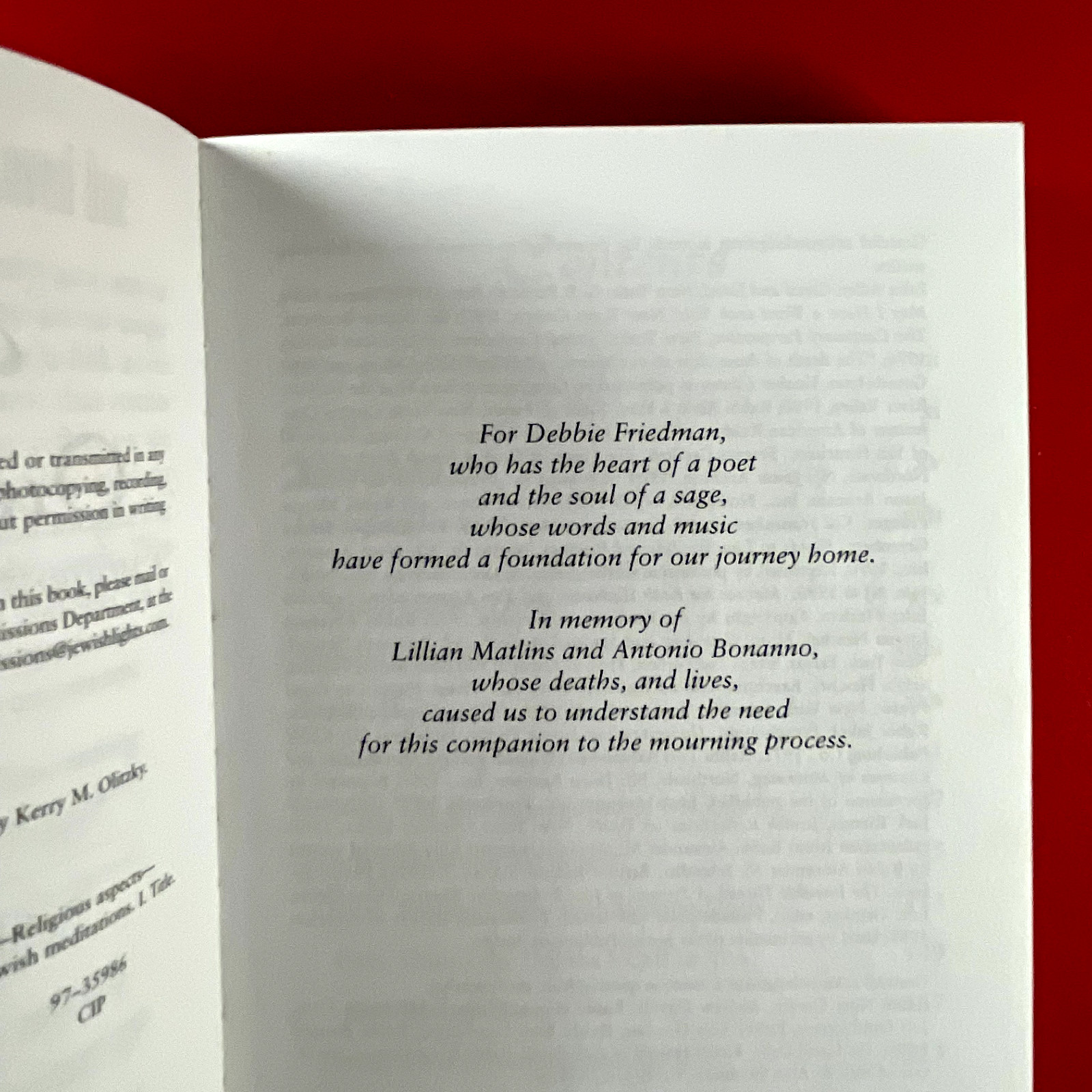 GRIEF IN OUR SEASONS Mourners Kaddish Companion by Rabbi Olitzky: Offers Welcome