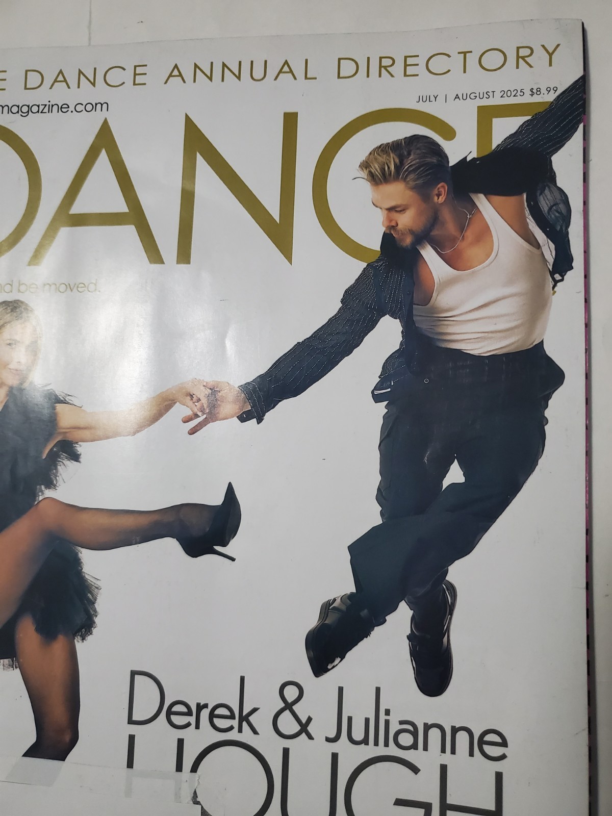 DANCE MAGAZINE JULY AUGUST 2025 DEREK & JULIANNE HOUGH BALLROOM STARS