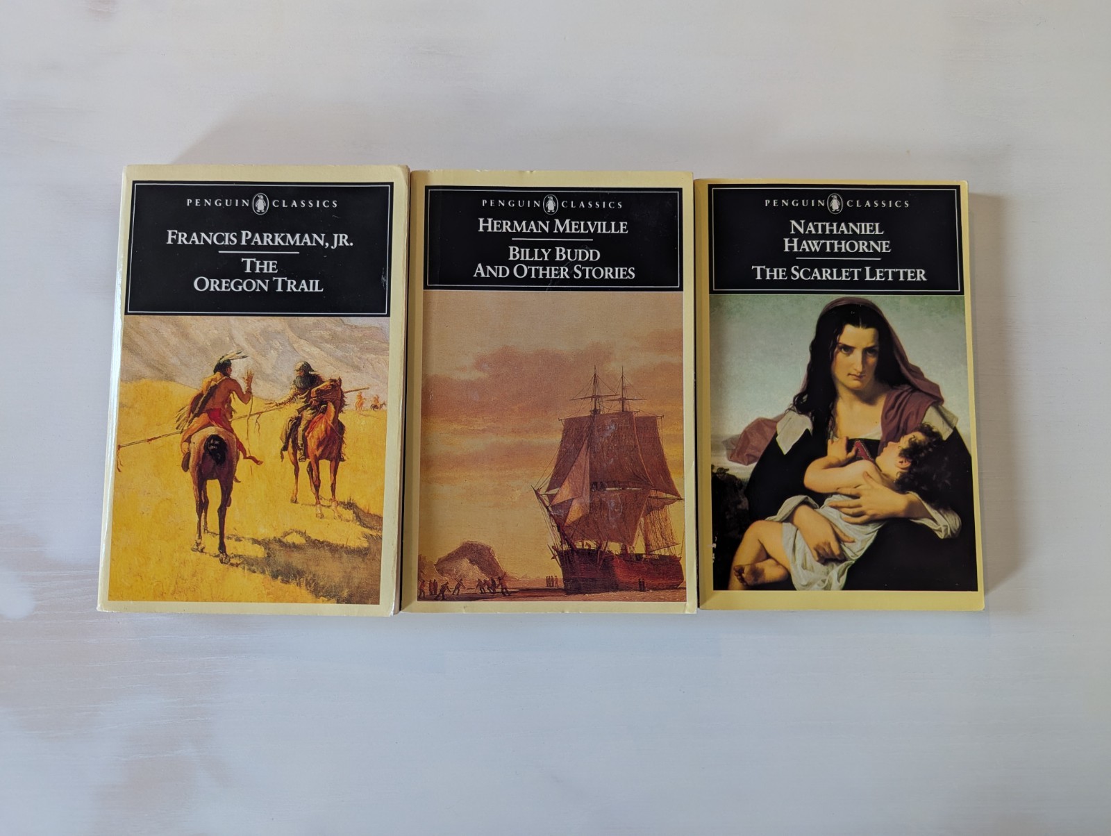 Lot of 3 Vintage Penguin Classics Books American Lit Hawthorne Melville Parkman