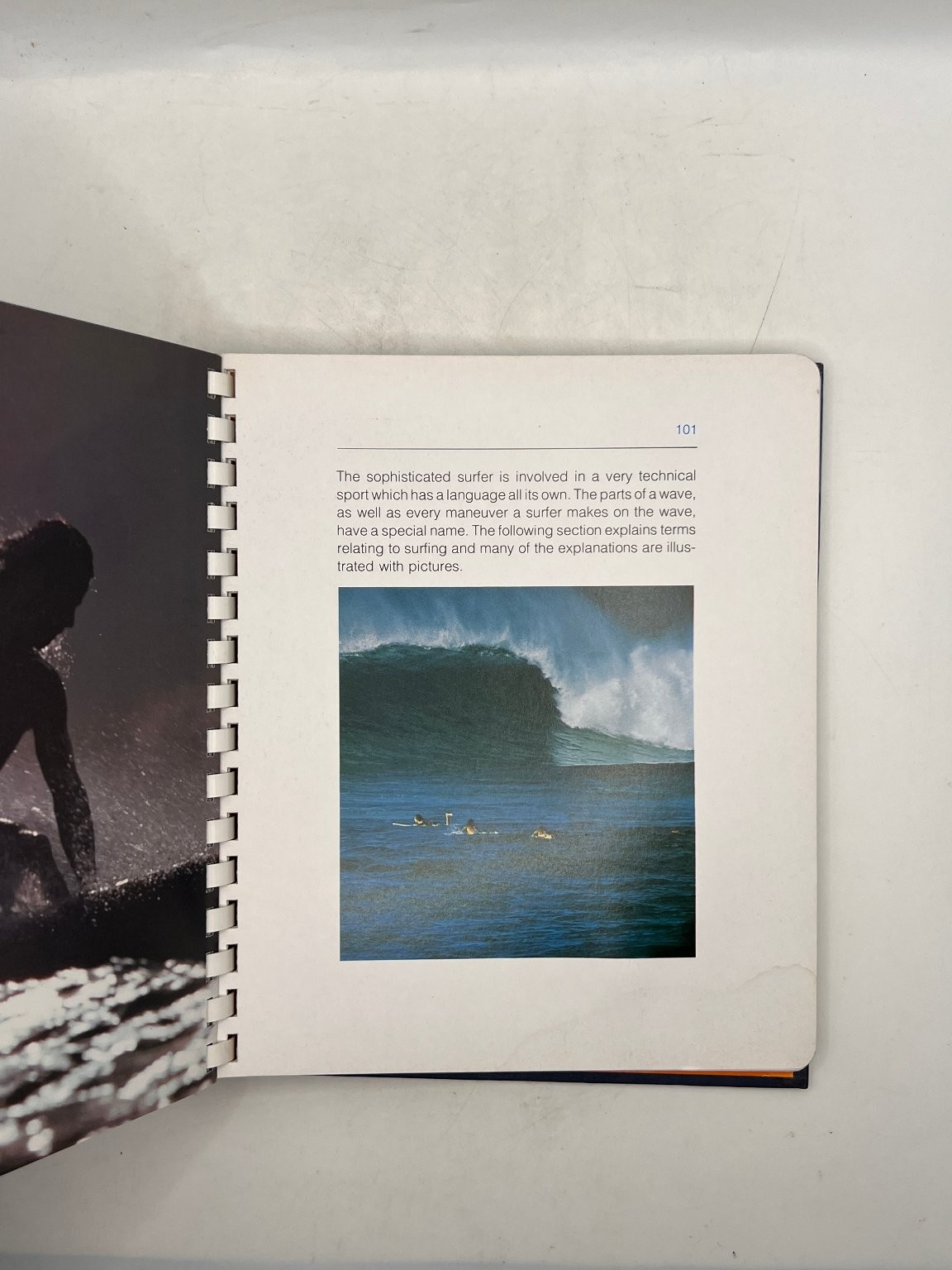 Fred Hemmings Surfing Book 1977 Hardcover Spiral Bound Photography Hawaii