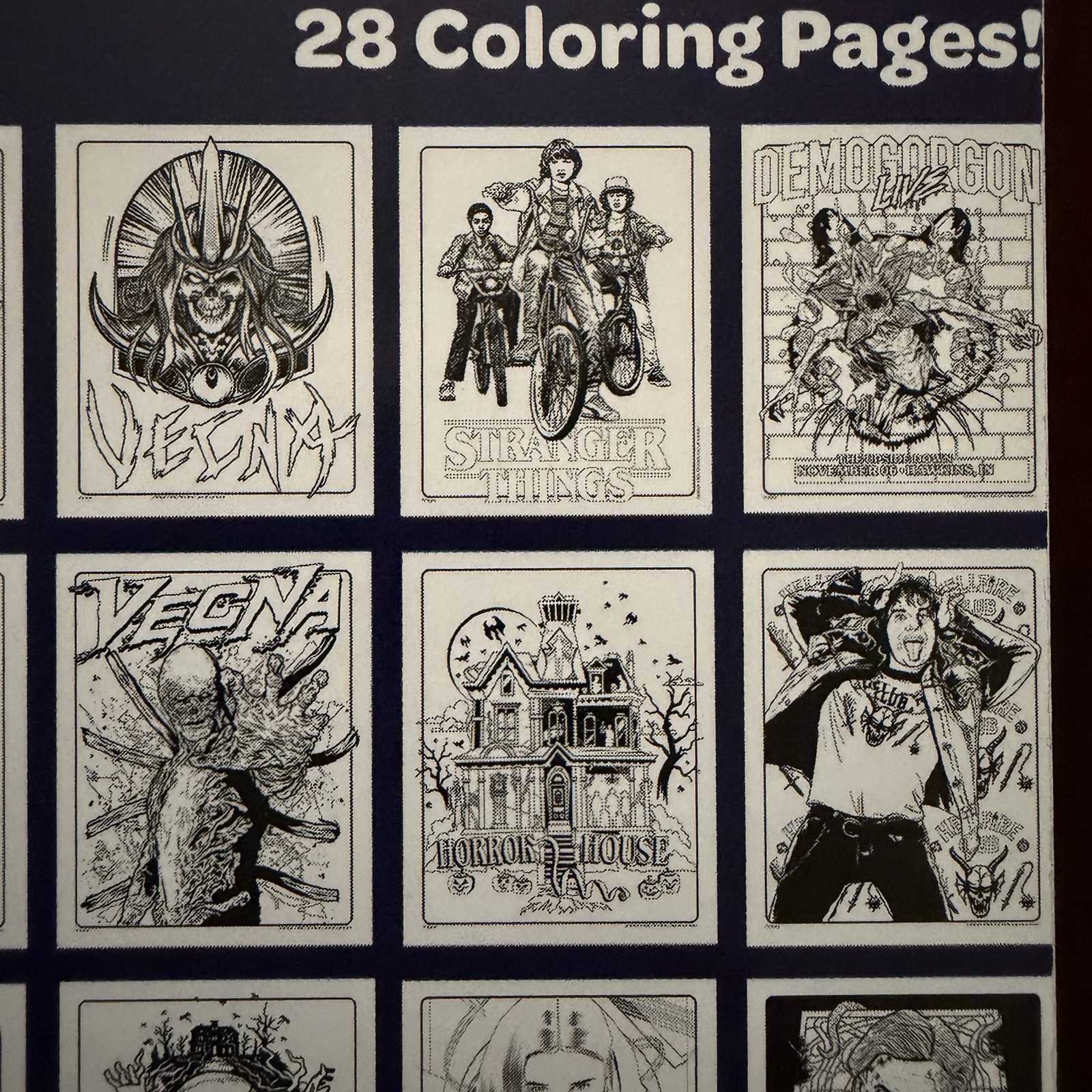 SEALED Stranger Things TV Show Crayola Art with Edge 28 Coloring Pages + Poster!