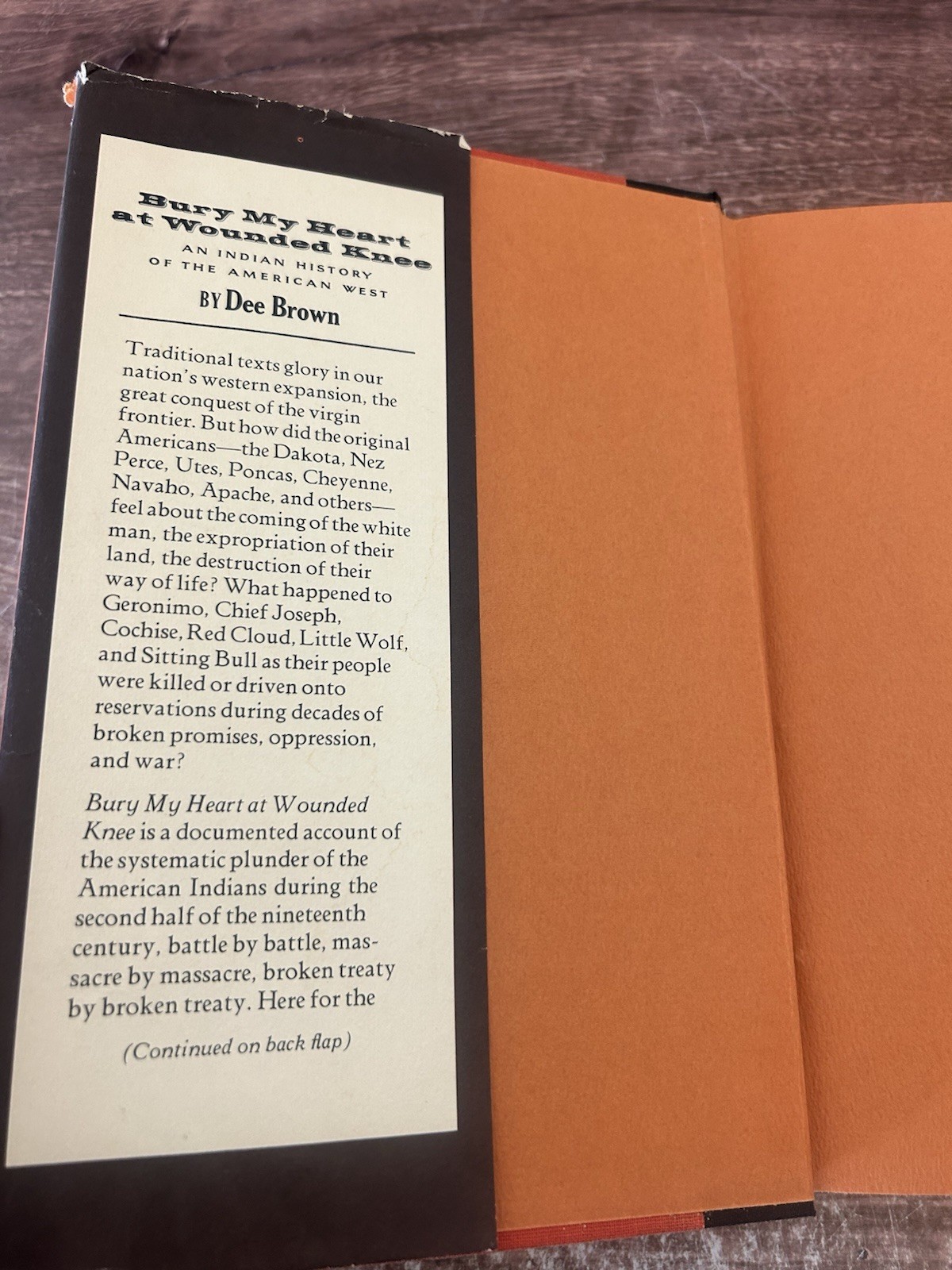 Bury My Heart at Wounded Knee by Dee Brown (1971 First Edition, 2nd Printing HC)