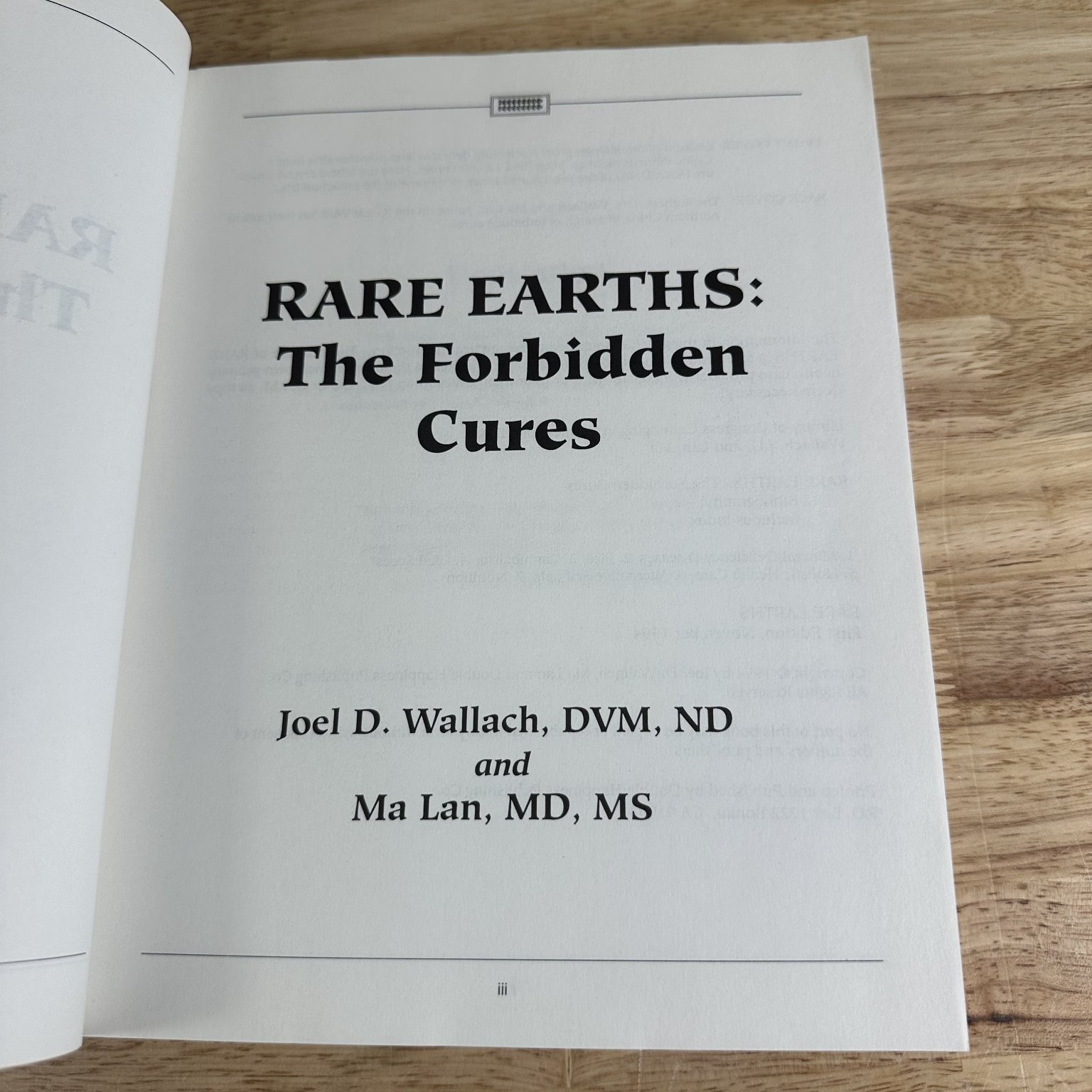 Rare Earths The Forbidden Cures Wallach Lan 1994 First Edition Nutrition